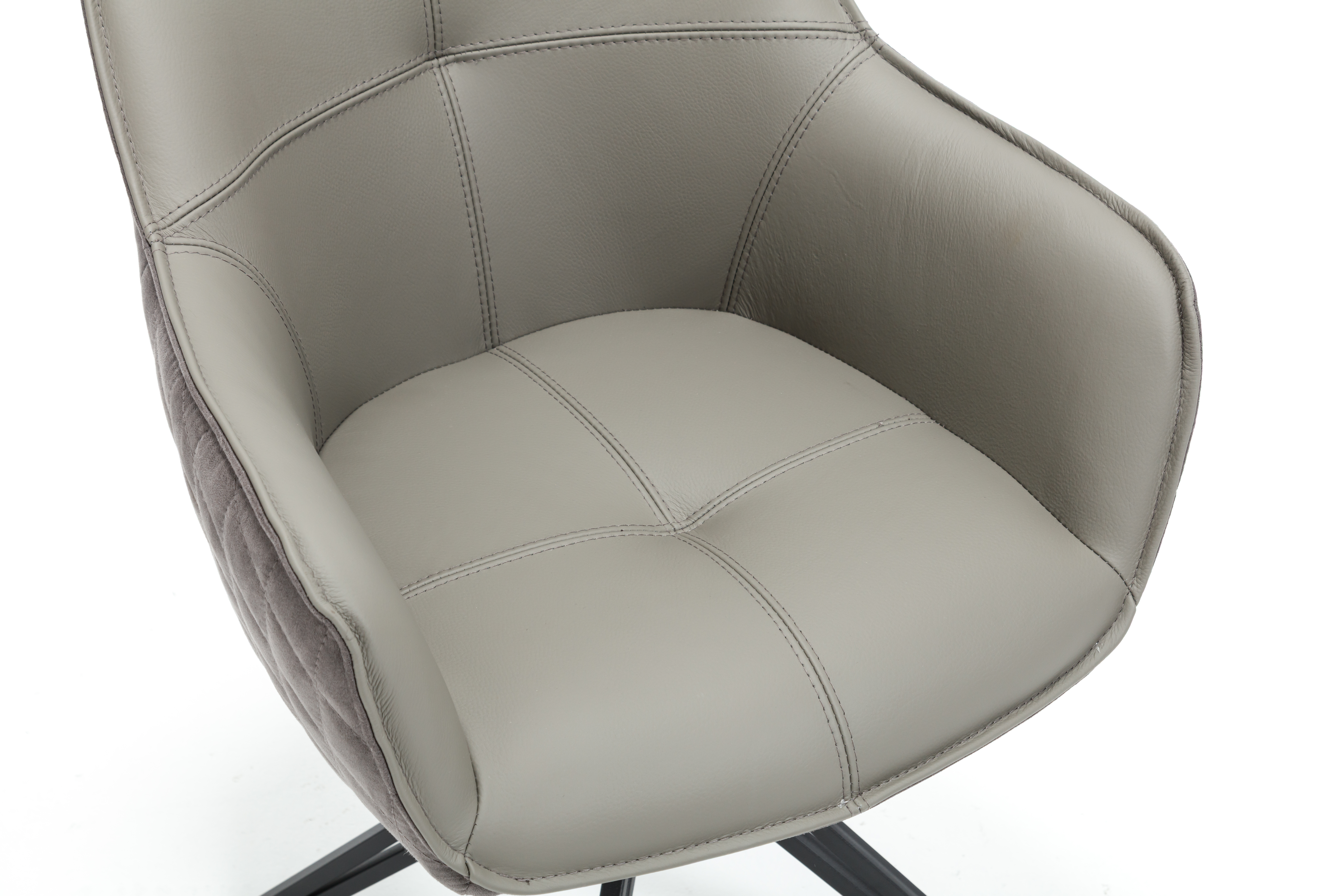 Armlehnstuhl, grau/schwarz - MyStyle 4022