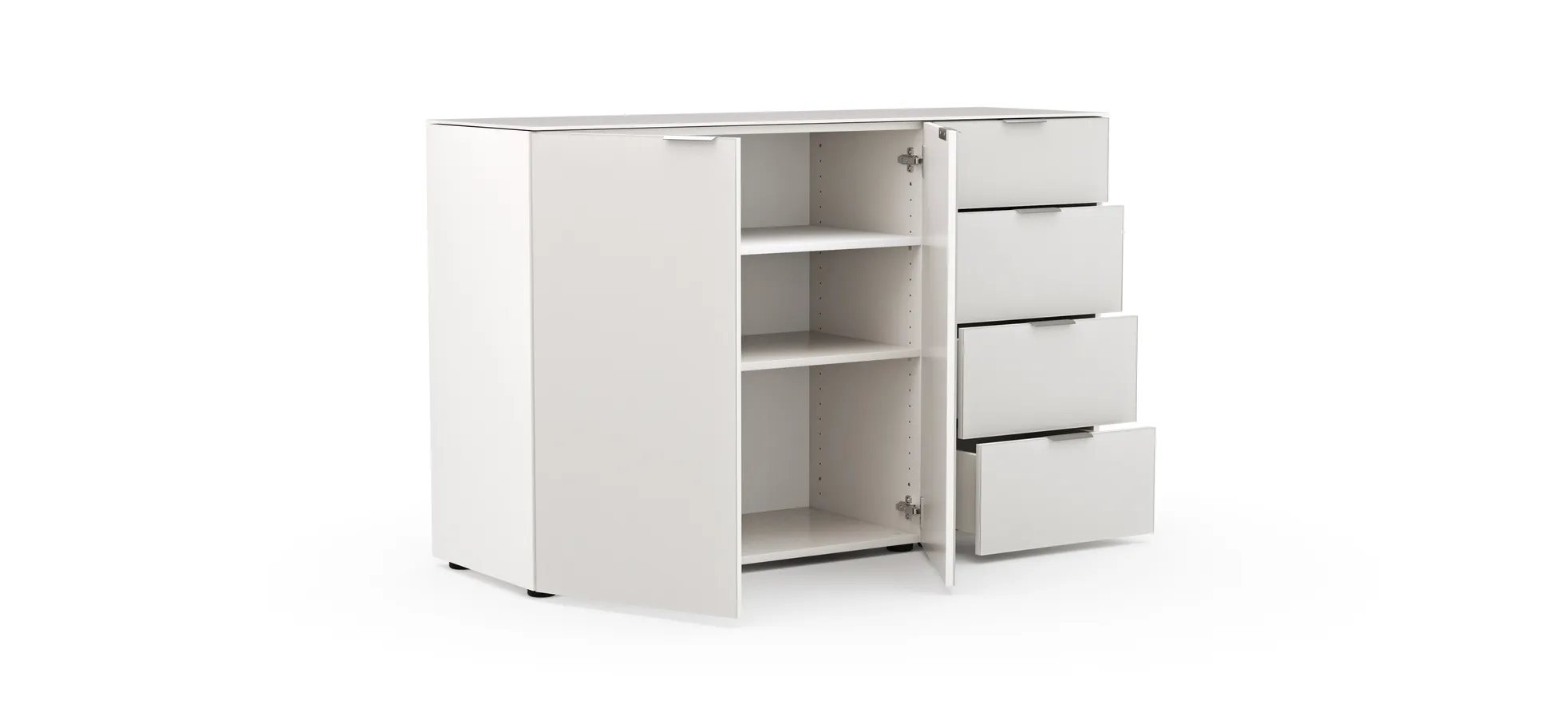 Kommode Colorado Beimöbel - BHT ca. 135x87x43 cm, Offwhite