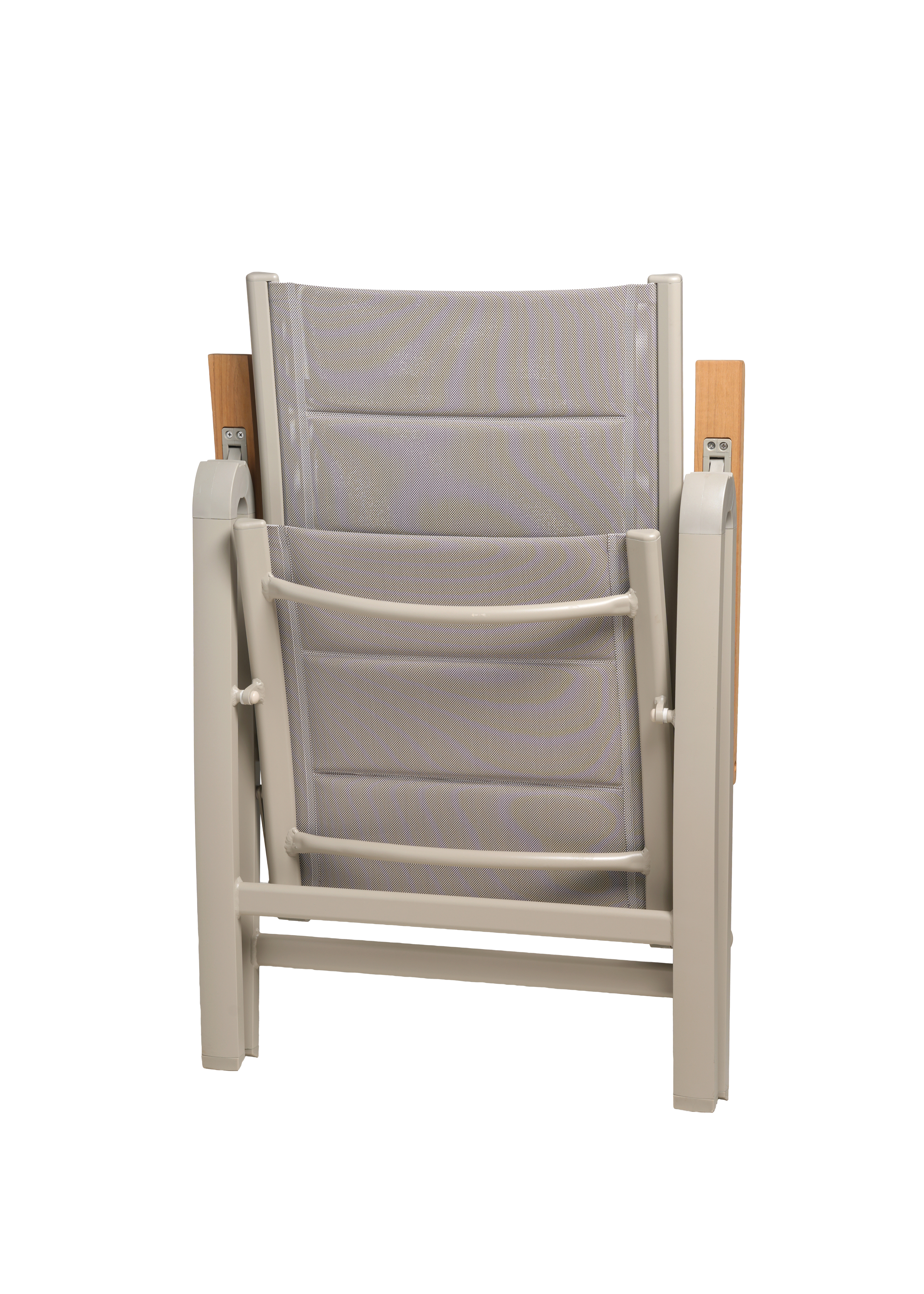 Klappsessel, Aluminium und Teak  - Unicamo