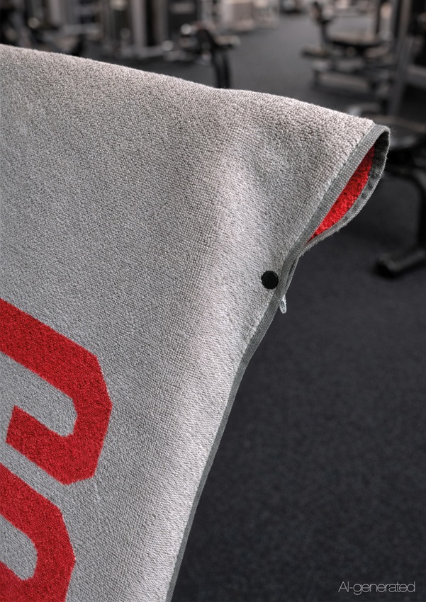 Fitnesstuch Fitness, ca. 50x130cm, rot - Fitness- & Gym-Towel