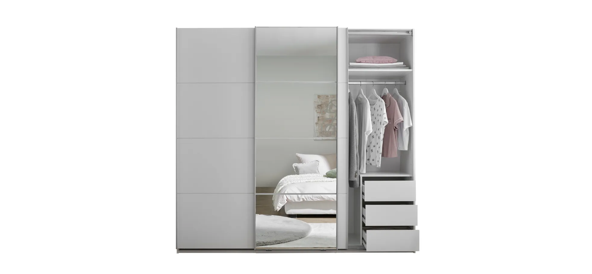 Schwebetürenschrank, weiß - MyStyle 3056 Schwebetürenschrank, weiß - MyStyle 3056