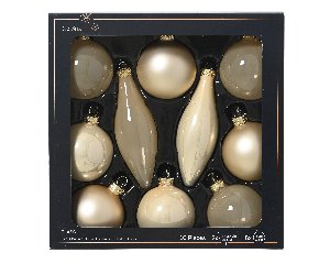 Kugelset 10-er - perle, Glas, Ø6cm