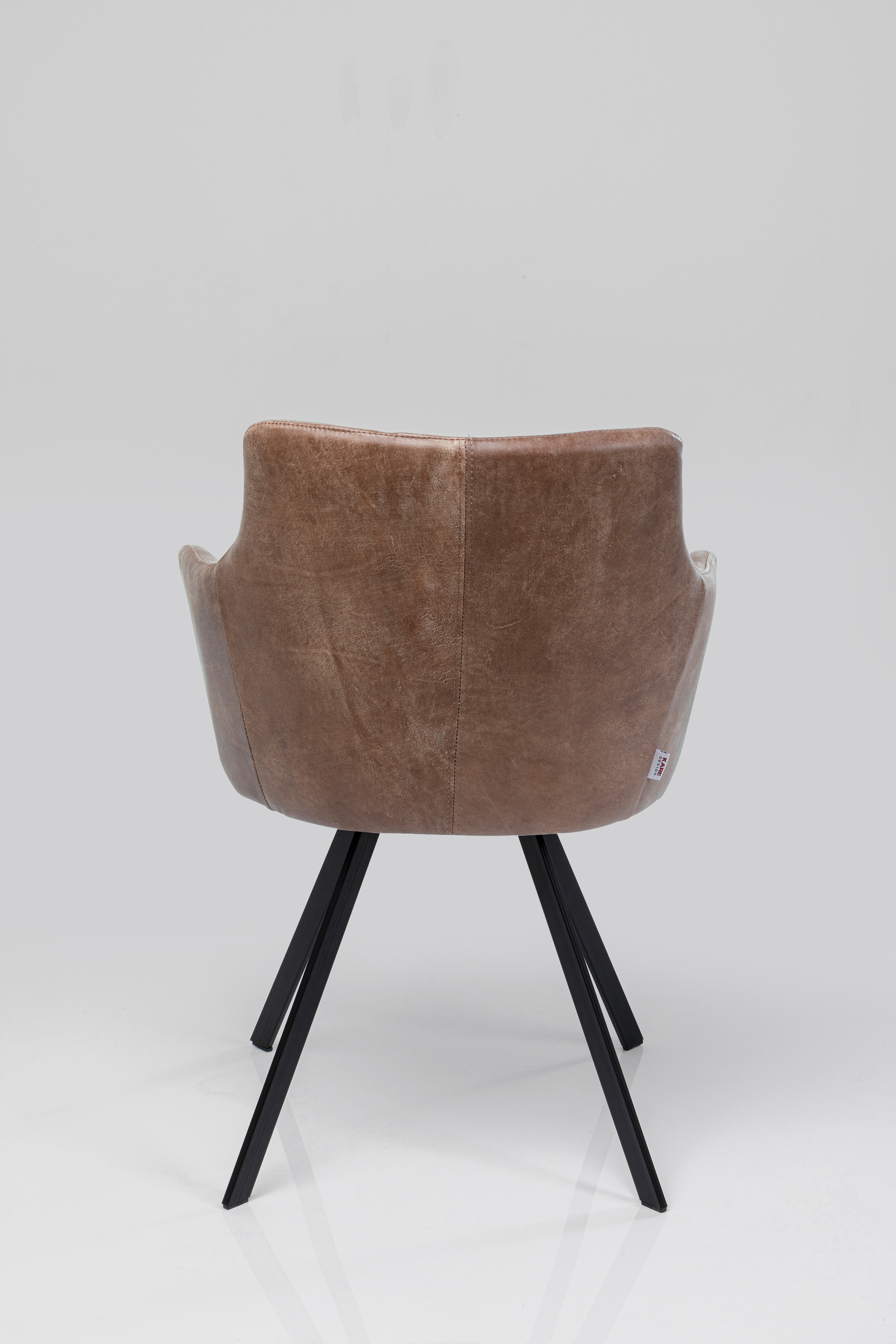 Drehstuhl mit Armlehnen Coco, braun - Coco