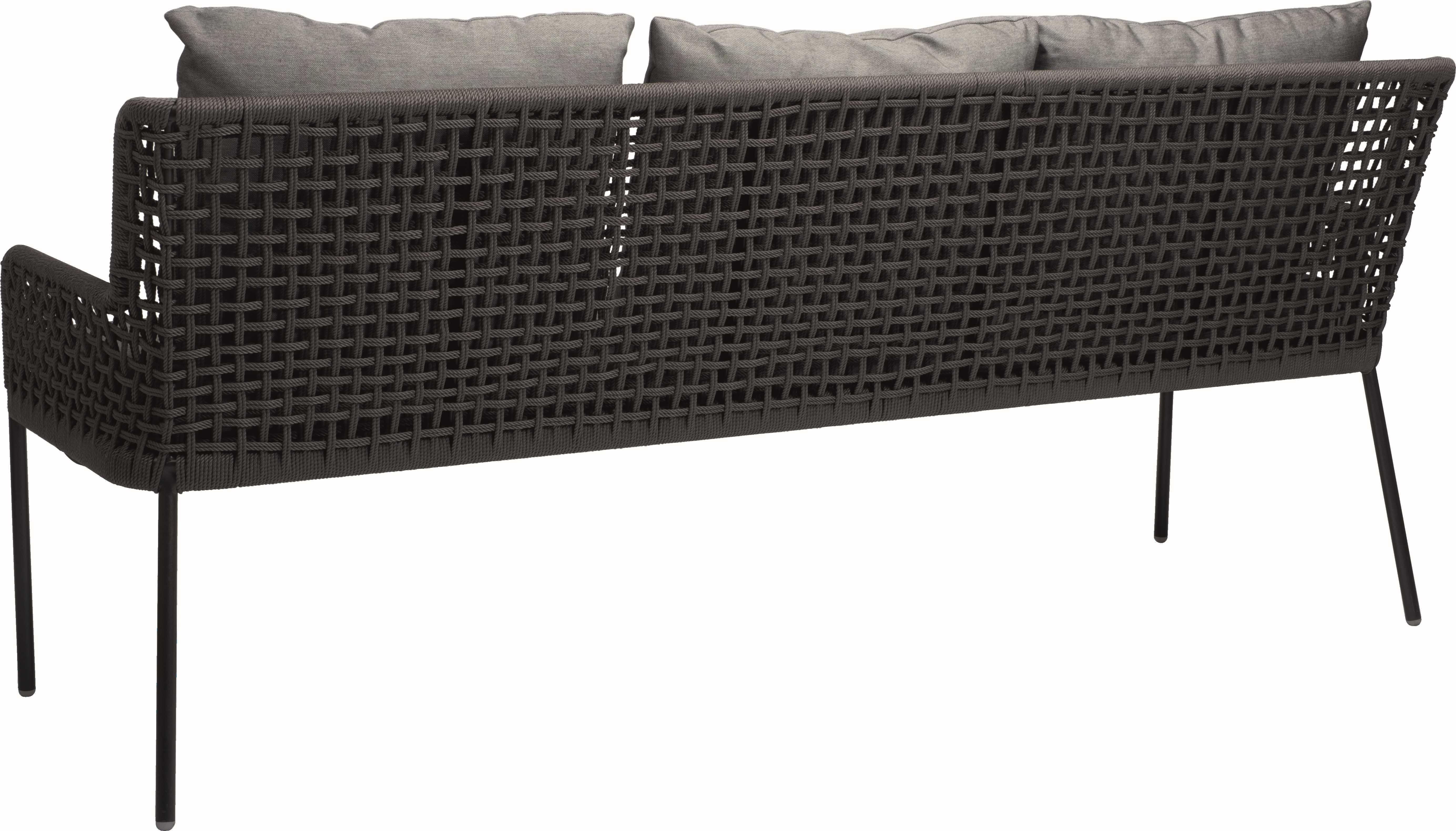 Bank, 3-Sitzer, Inkl. Sitzpolster+ Kissen - GRETA