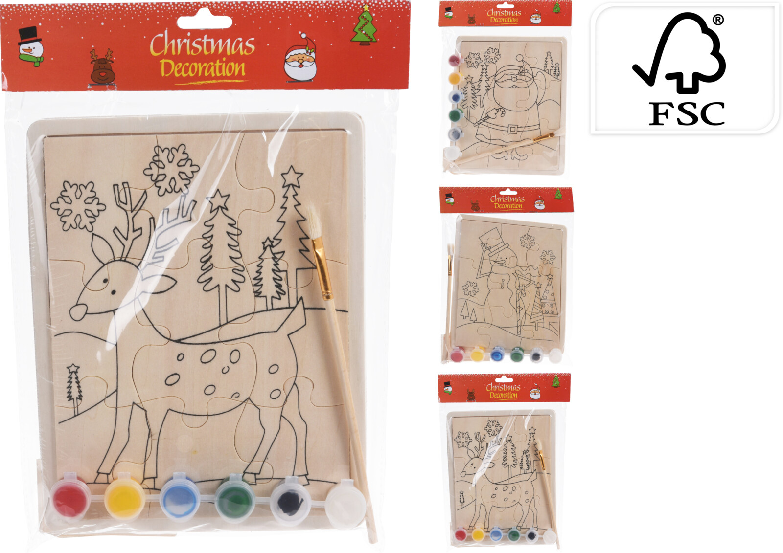 Malset Weihnachtspuzzle - sortiert Malset Weihnachtspuzzle - sortiert