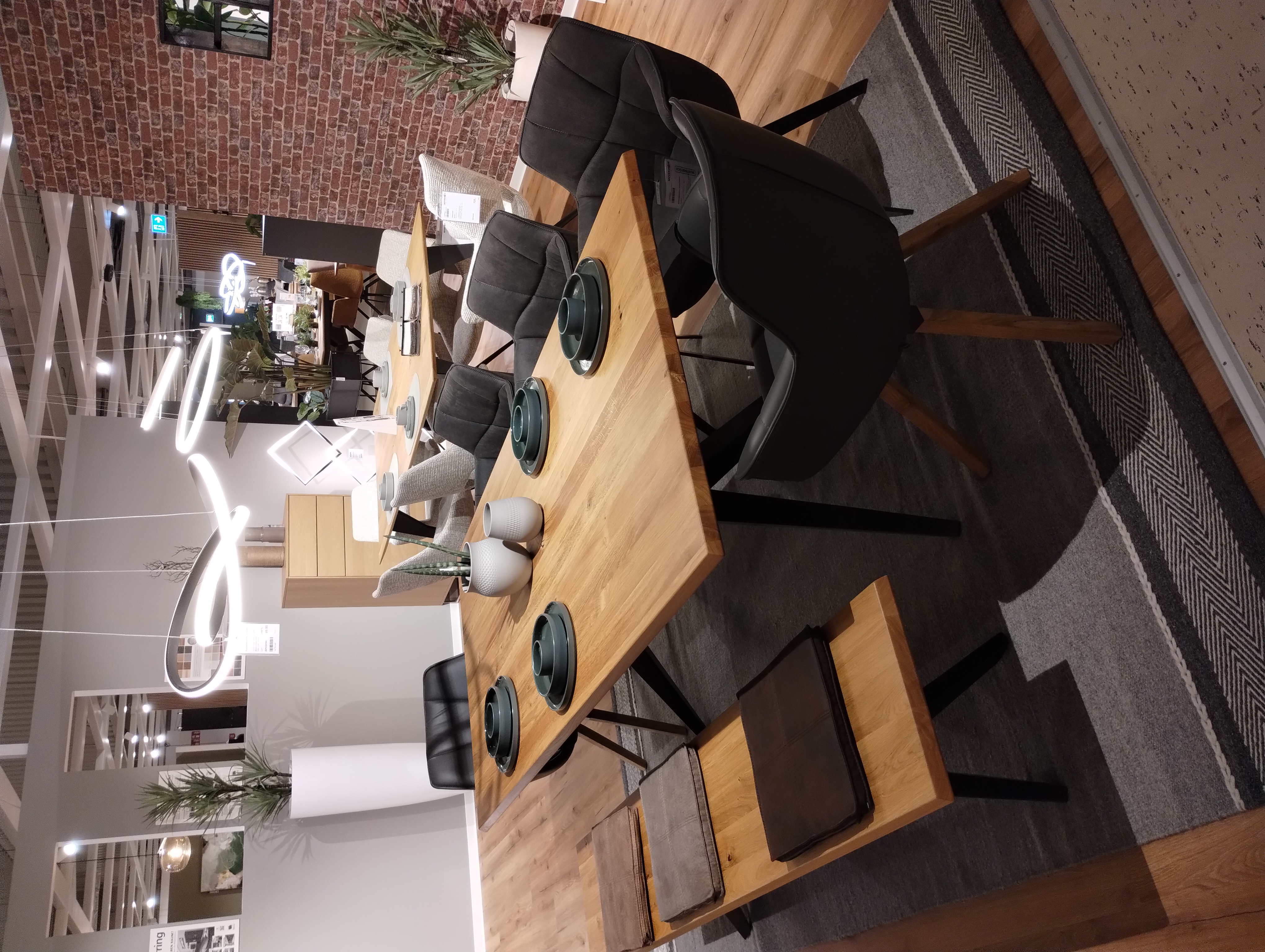 Esskombination, Eiche massiv  - Tamina