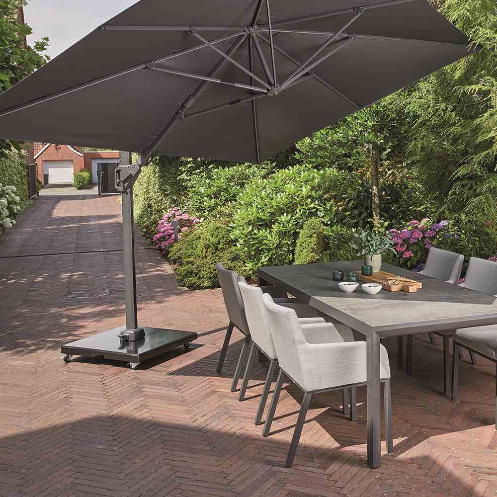 Ampelschirm, Bezug anthrazit - Sunset