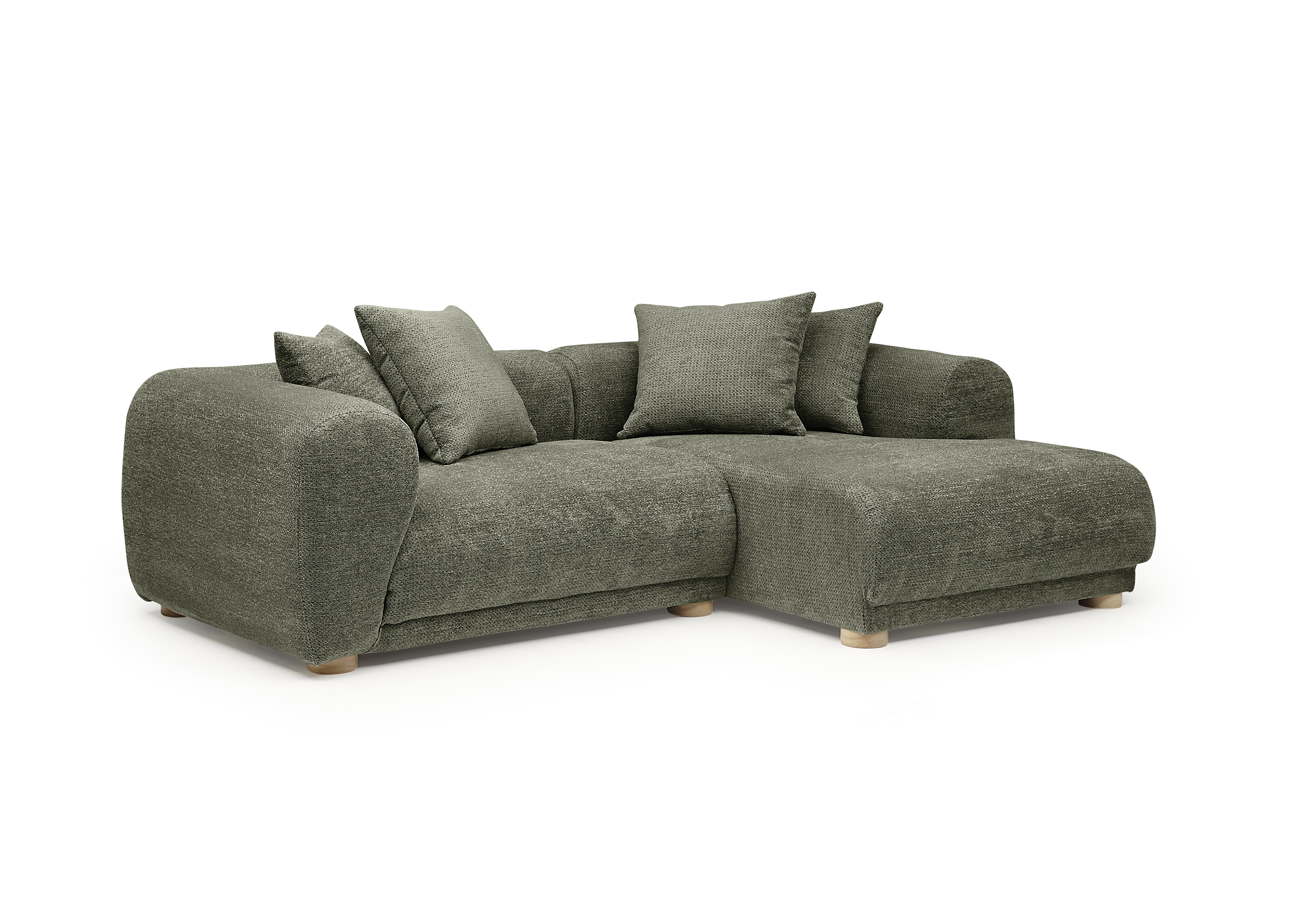 Ecksofa, green tea - Silja