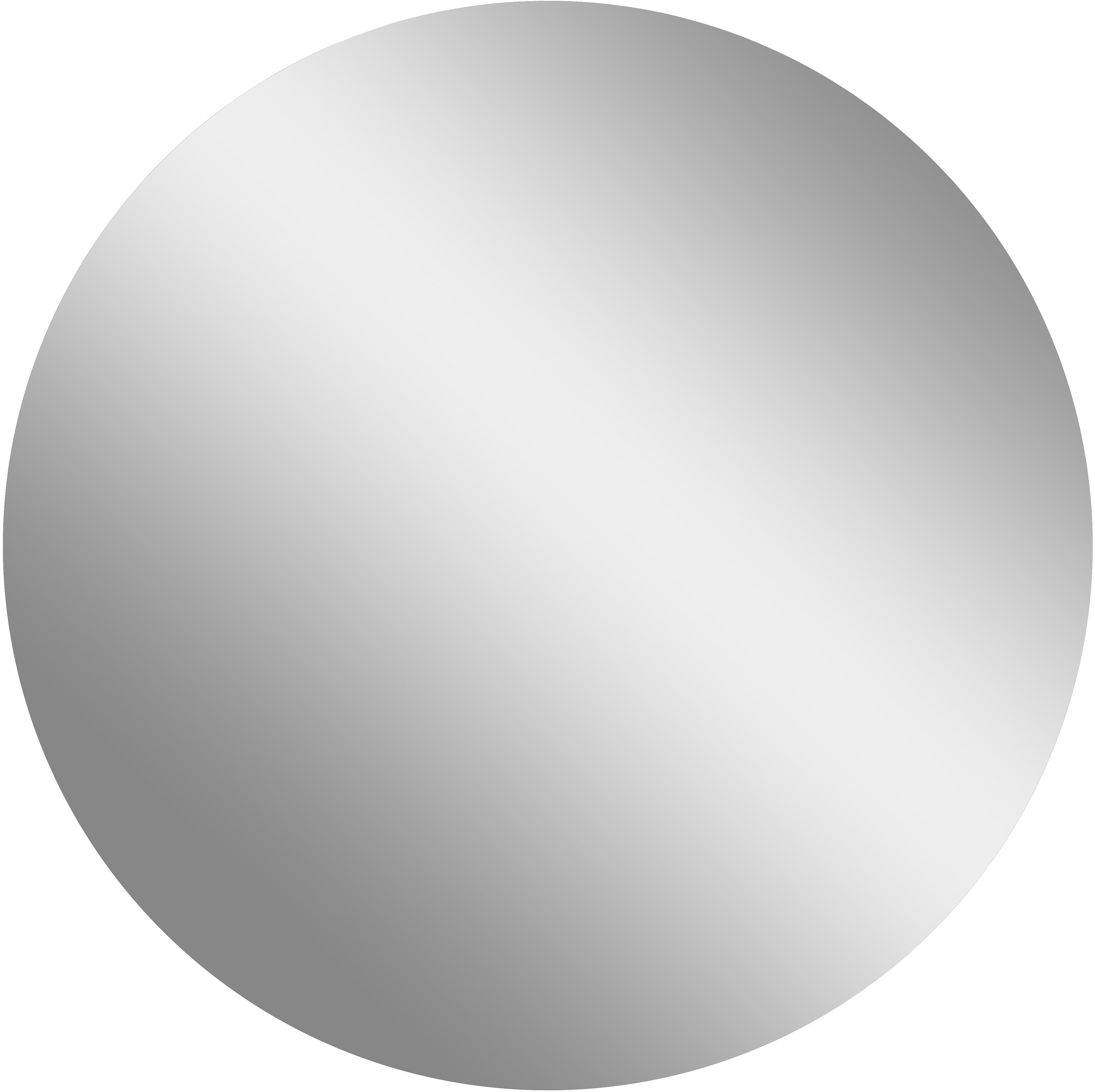 Spiegel, rahmenlos, Ø 80 cm - Zubehör