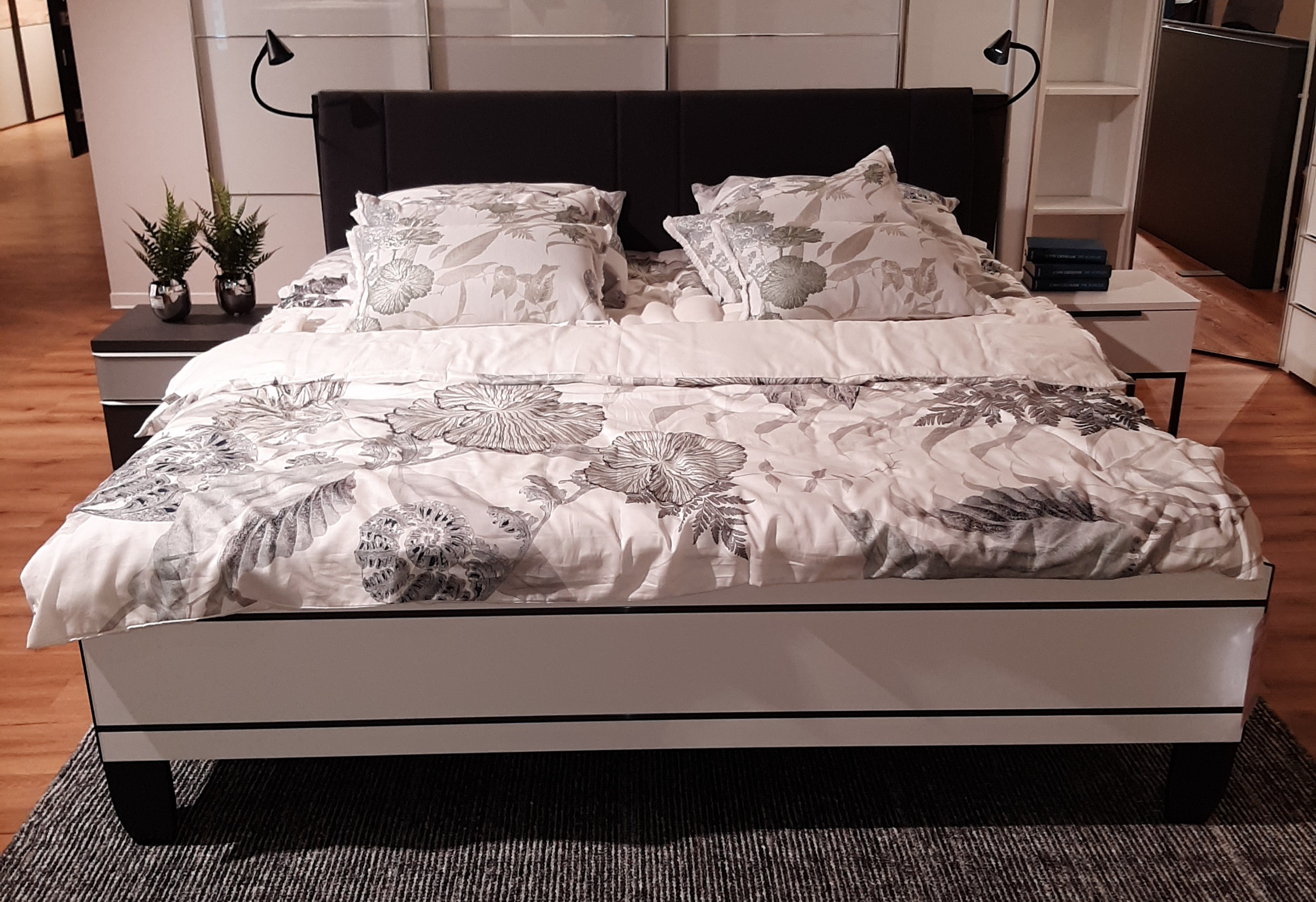 Doppelbett, Weiß, Komforthöhe - ARMADIO
