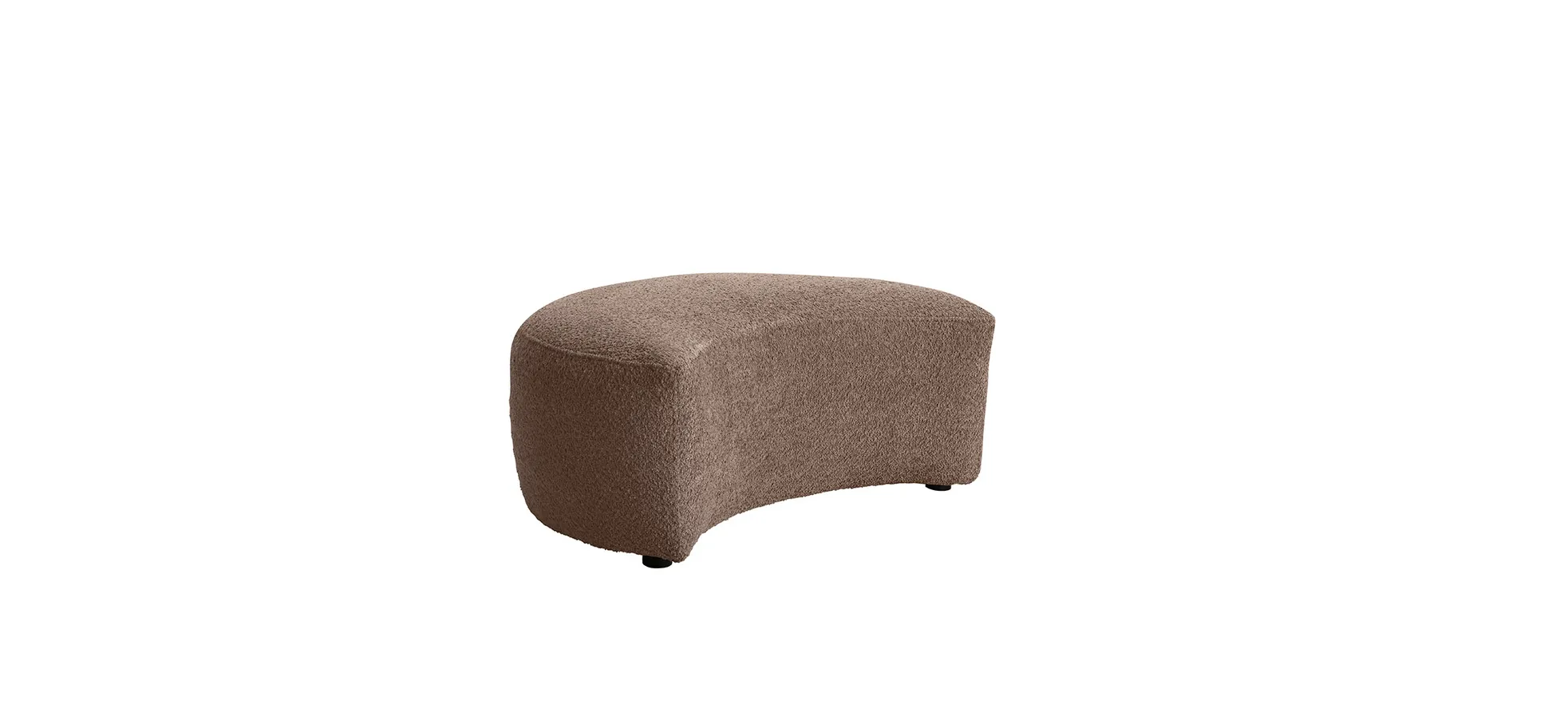 Anstellhocker Karasu - Stoff, Taupe