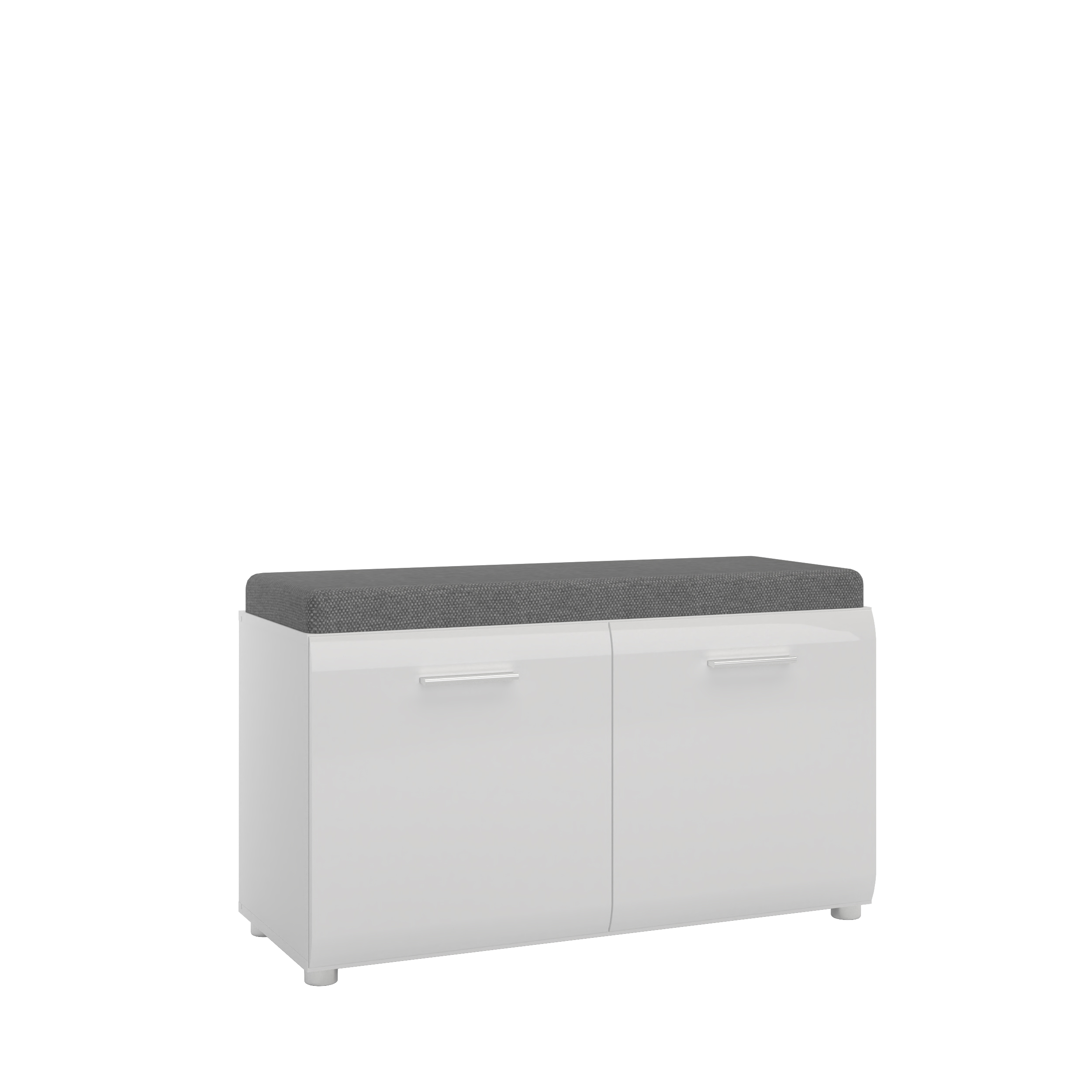 Schuhbank, MDF weiß hochglanz - Werena