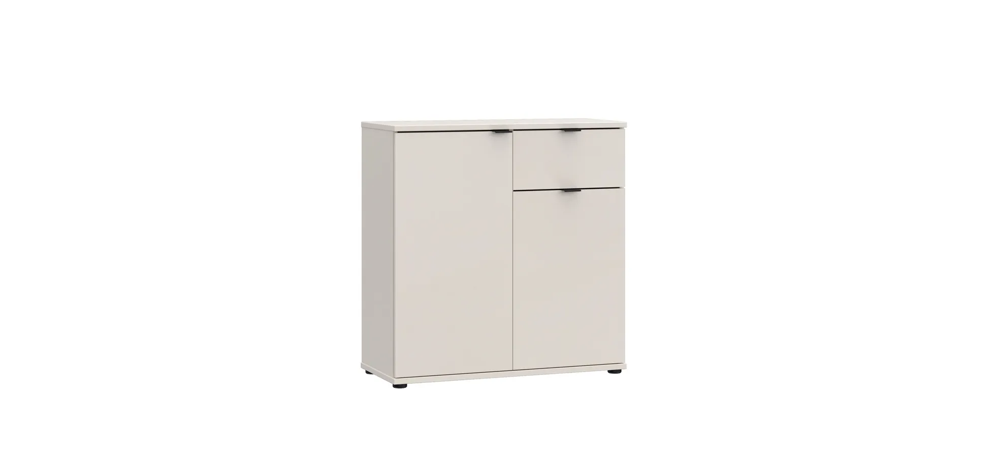 Kommode, Sand, 2 Türen, 1 Schub - Finella Kommode, Sand, 2 Türen, 1 Schub - Finella