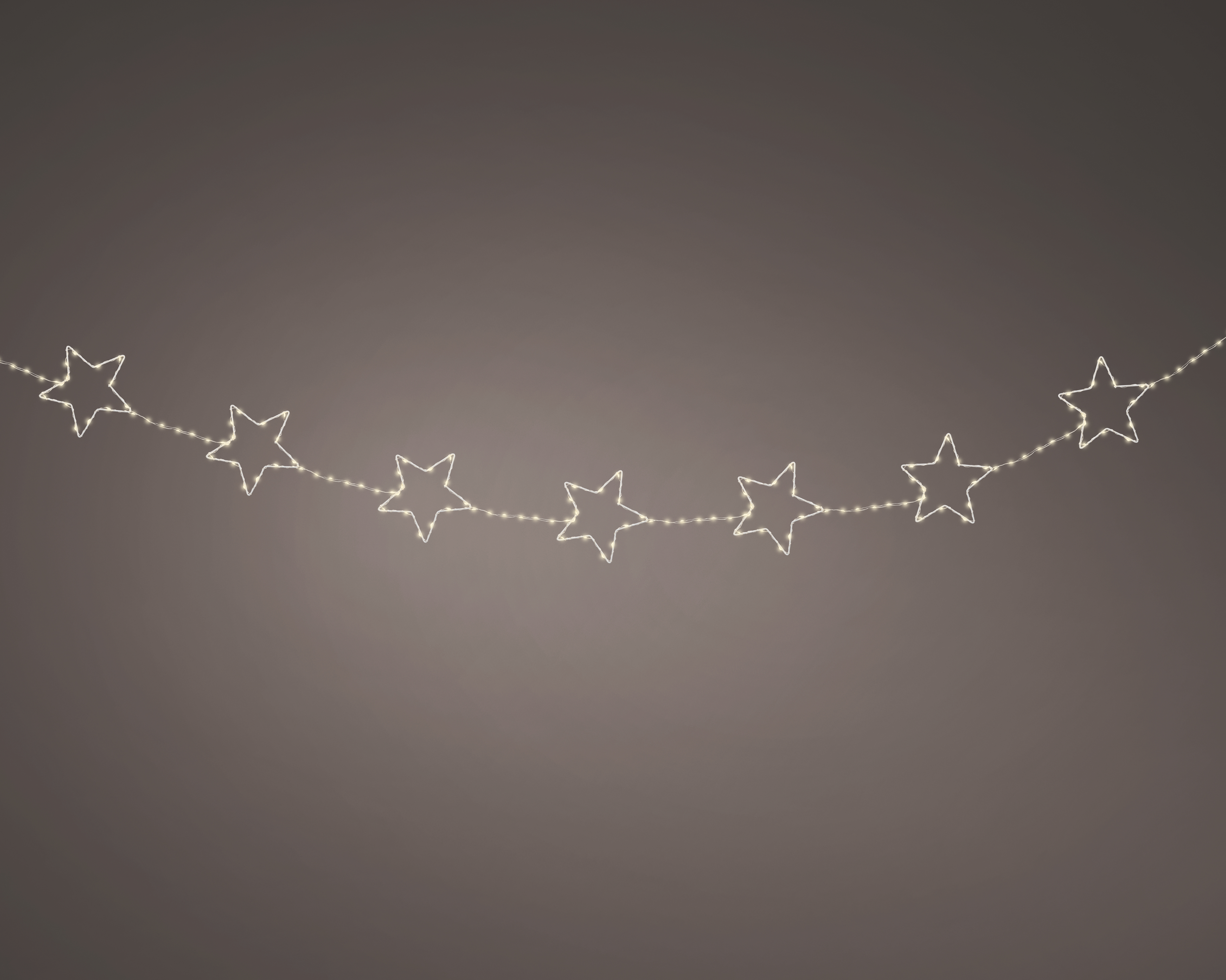 Micro LED Girlande - weiss/warmes weiss, Metall, Ø15-H225cm-160L