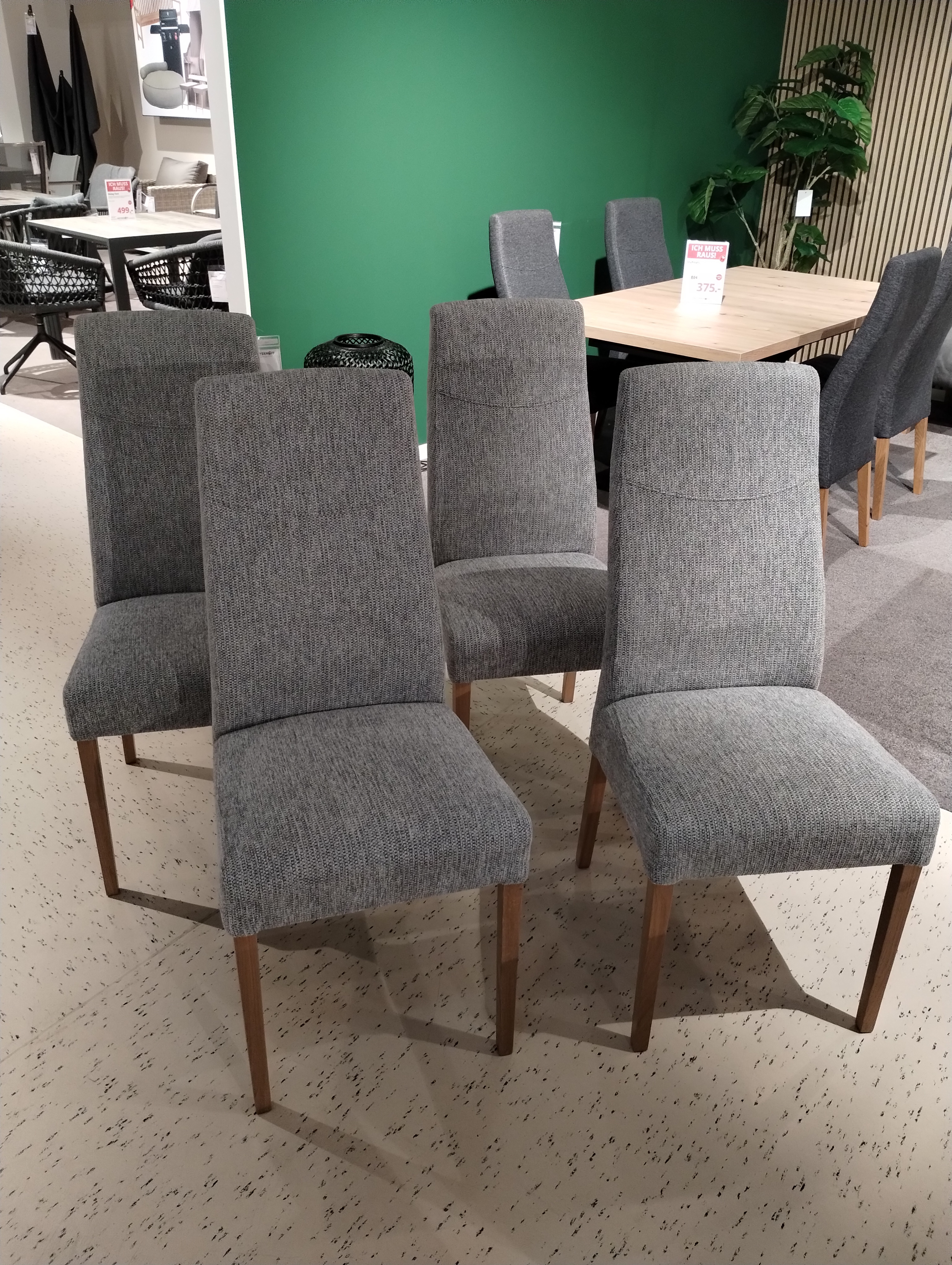 Stuhlsatz, 4er-Set, Eiche natur lackiert - LS24 Fantina