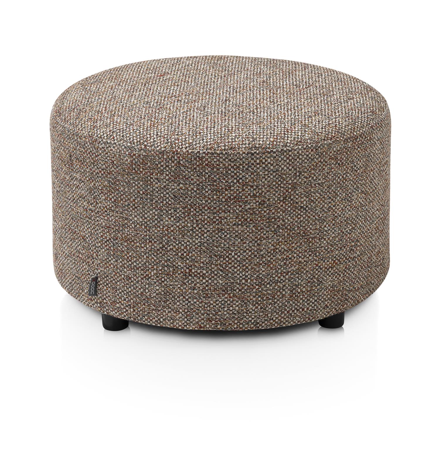 Hocker, Bouclé Kupfer, rund, 65cm  - Zach - Xooon
