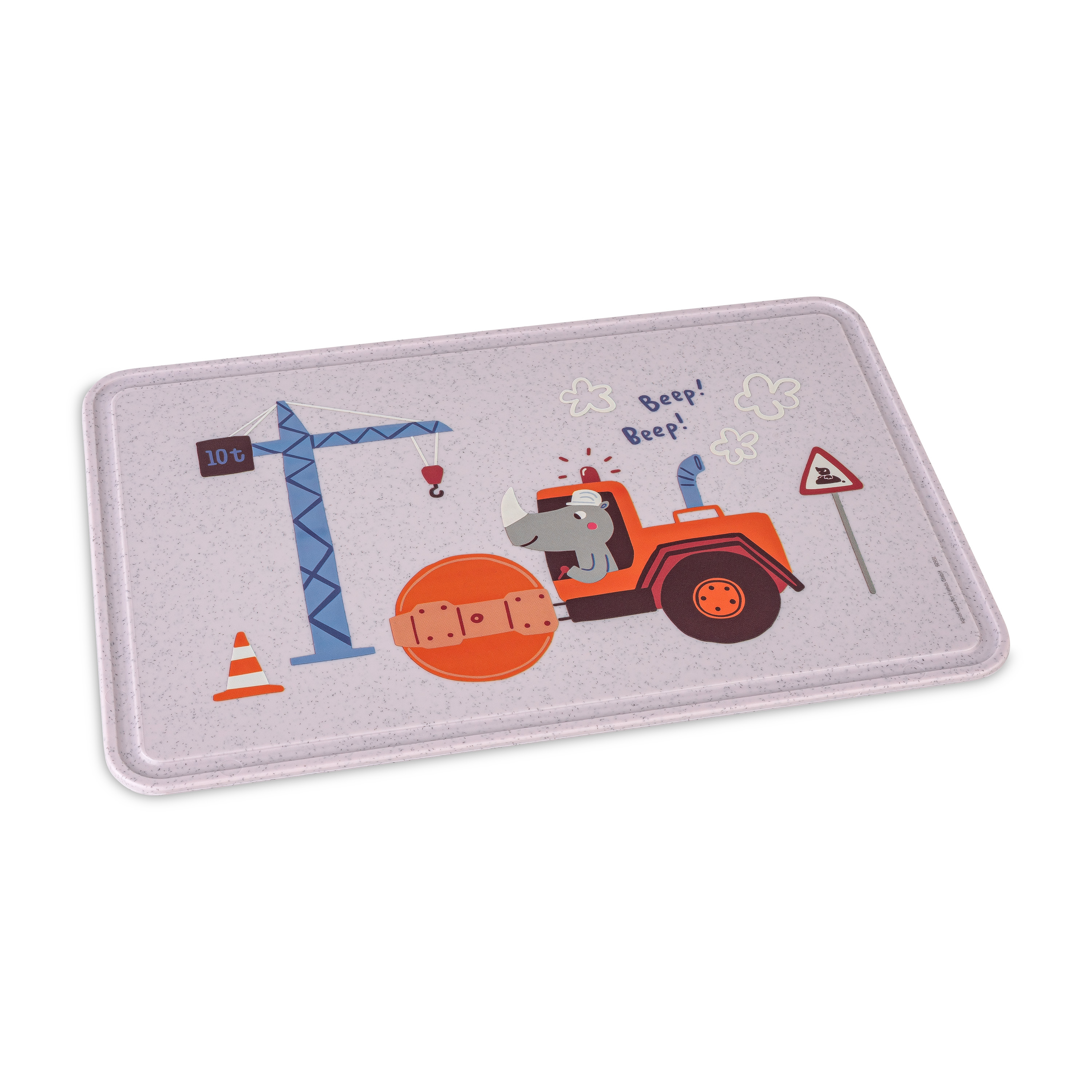 Brettchen 240mm, organic grey trucks - originell, robust, 100% CO2-neutral