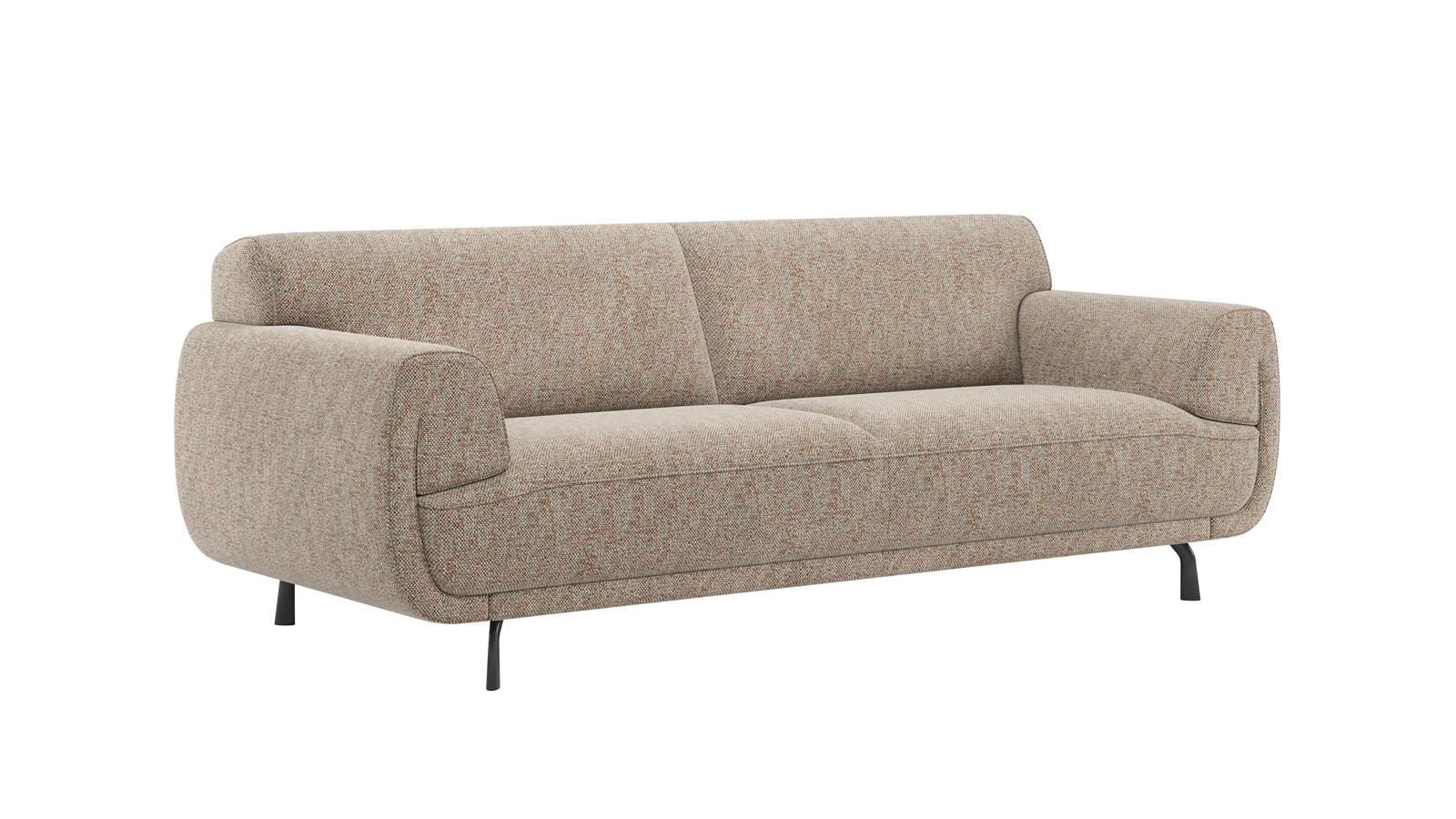 Sofa, 3-Sitzer, Stoff Kupfer - Belem - Xooon