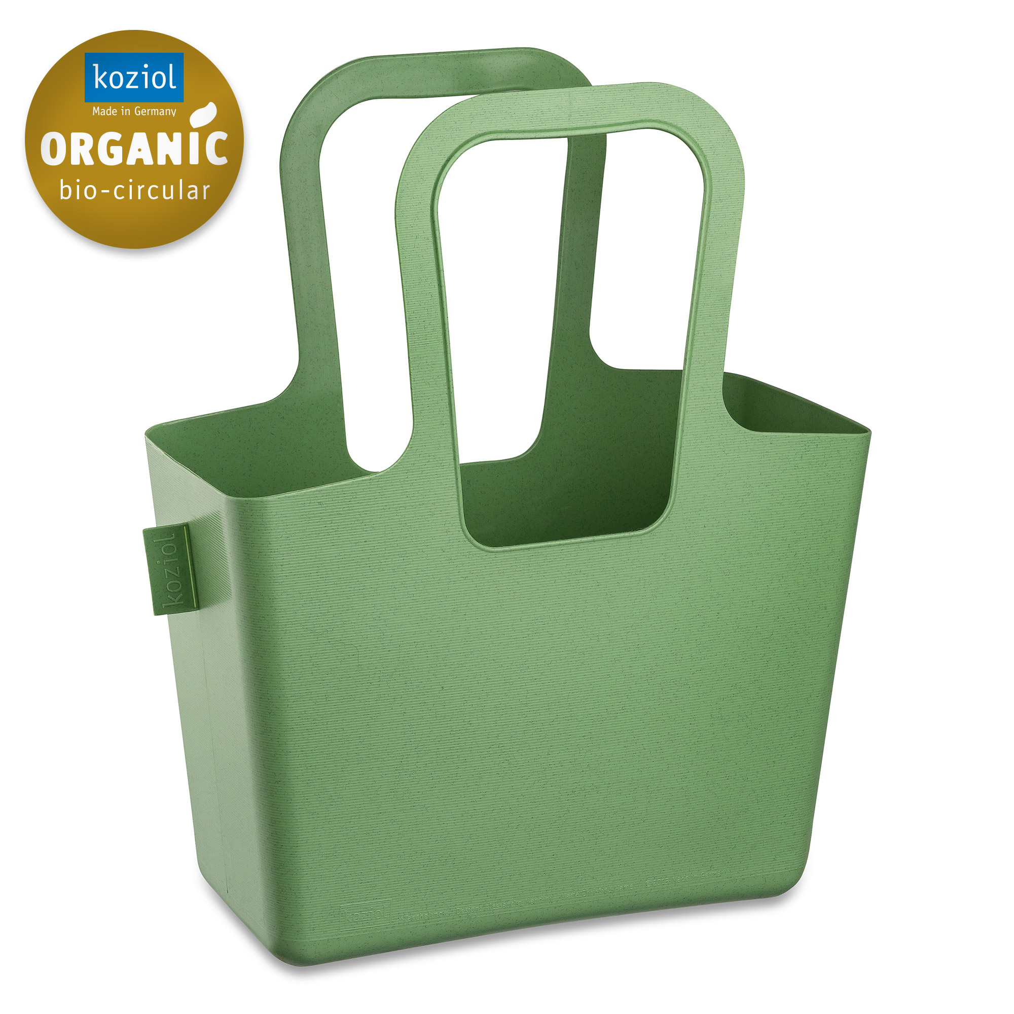 Tasche, 38,6x32,7x13cm, nature leaf green - leicht zu reinigen, 100% CO2-neutral