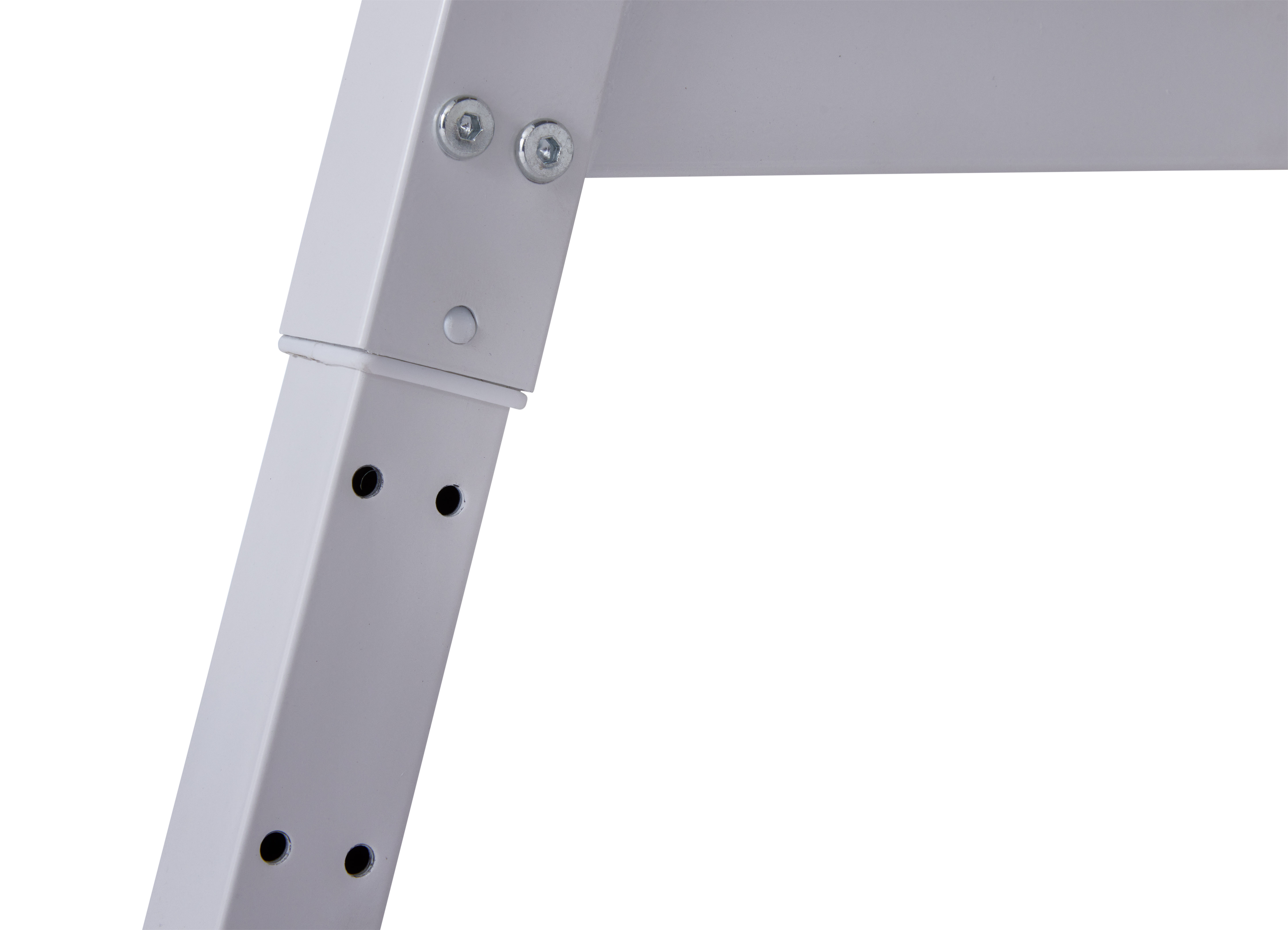 Schreibtisch, weiß/grau, höhenverstellbar - MyStyle 7011