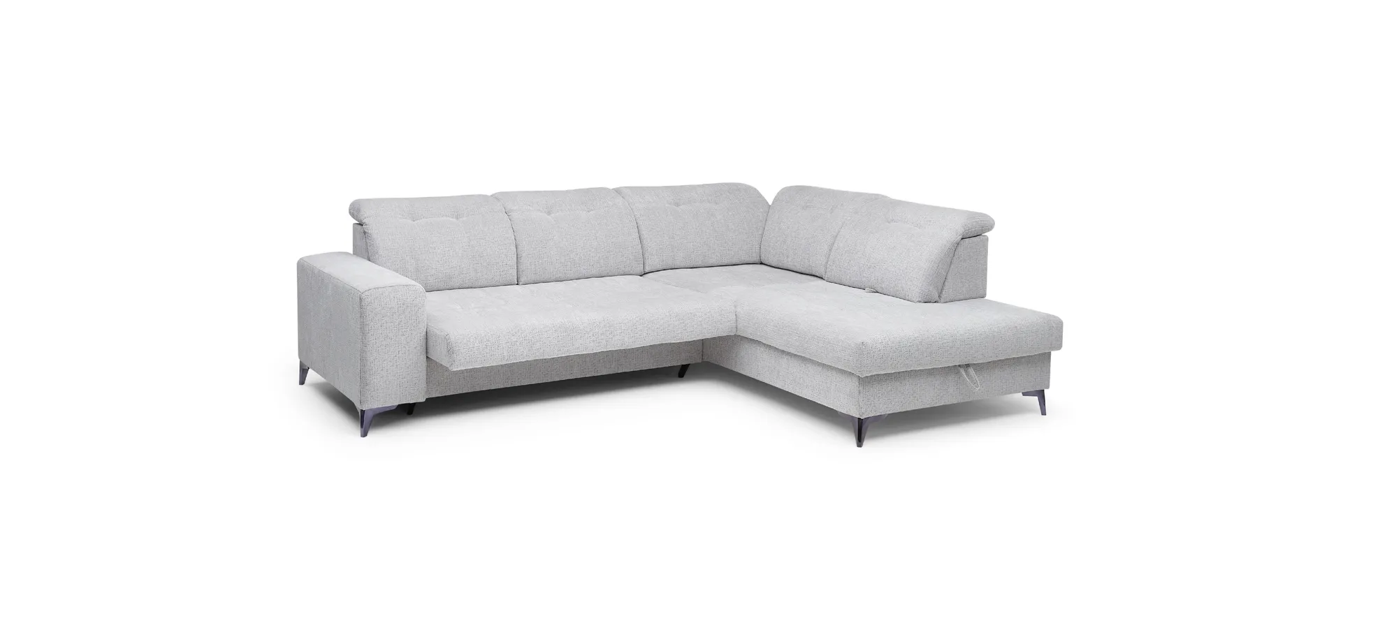 Ecksofa, light grey - Elty