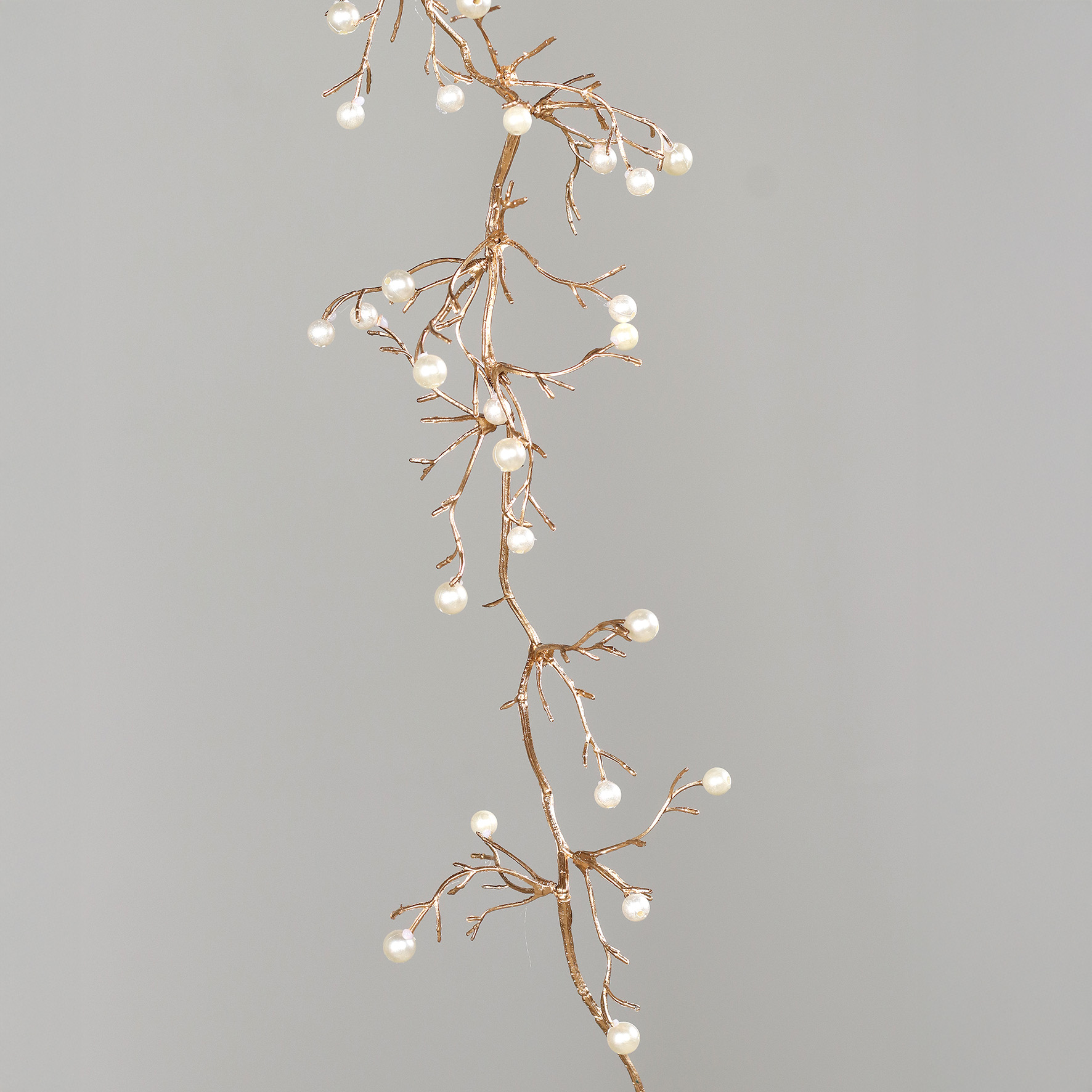 Perlen-Hänger, ca.  95 cm - gold