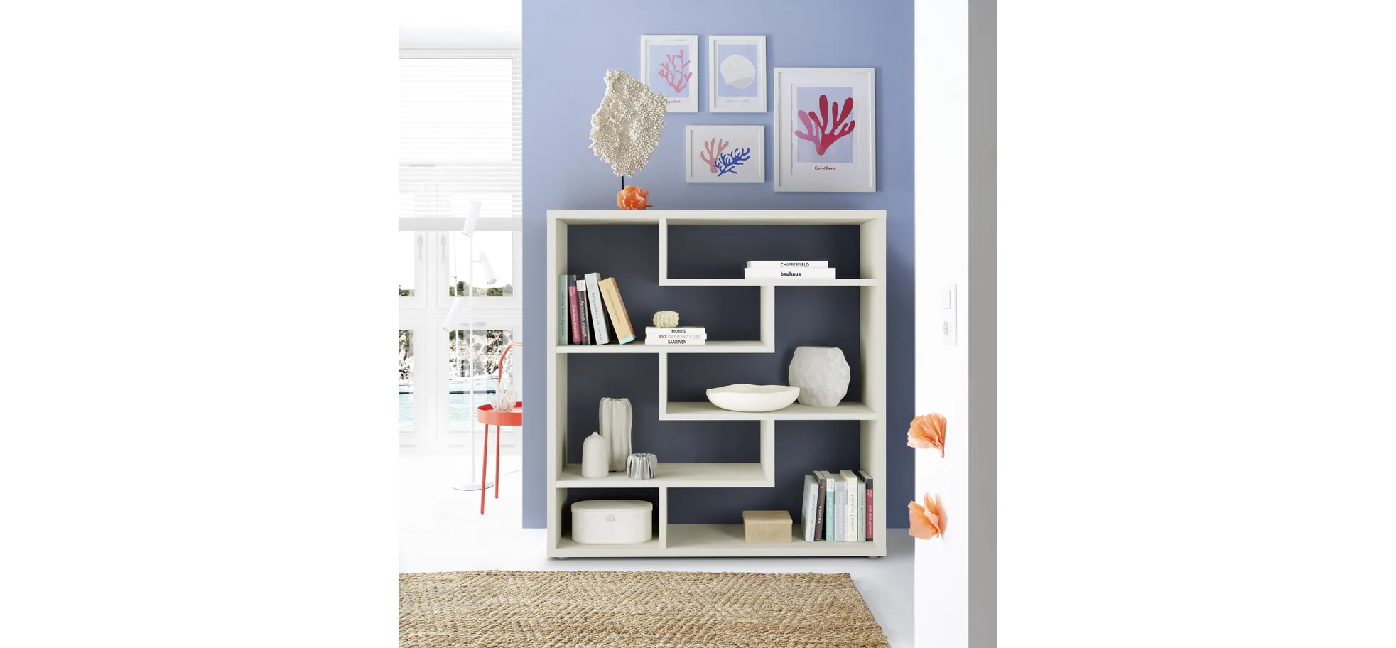 Raumteiler, Kaschmir matt Lack Nachbildung - Mirando