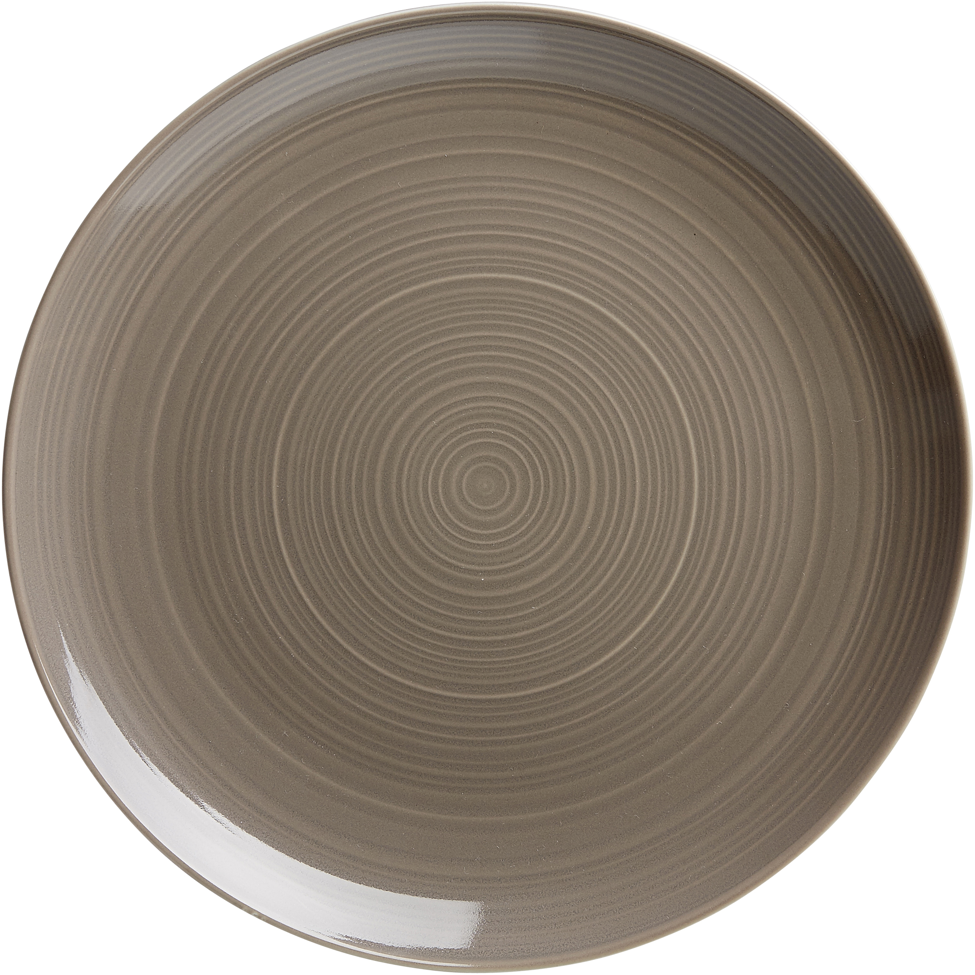 Speiseteller Suomi Taupe 26 cm - Porzellan, spülmaschinenfest, rund, braun