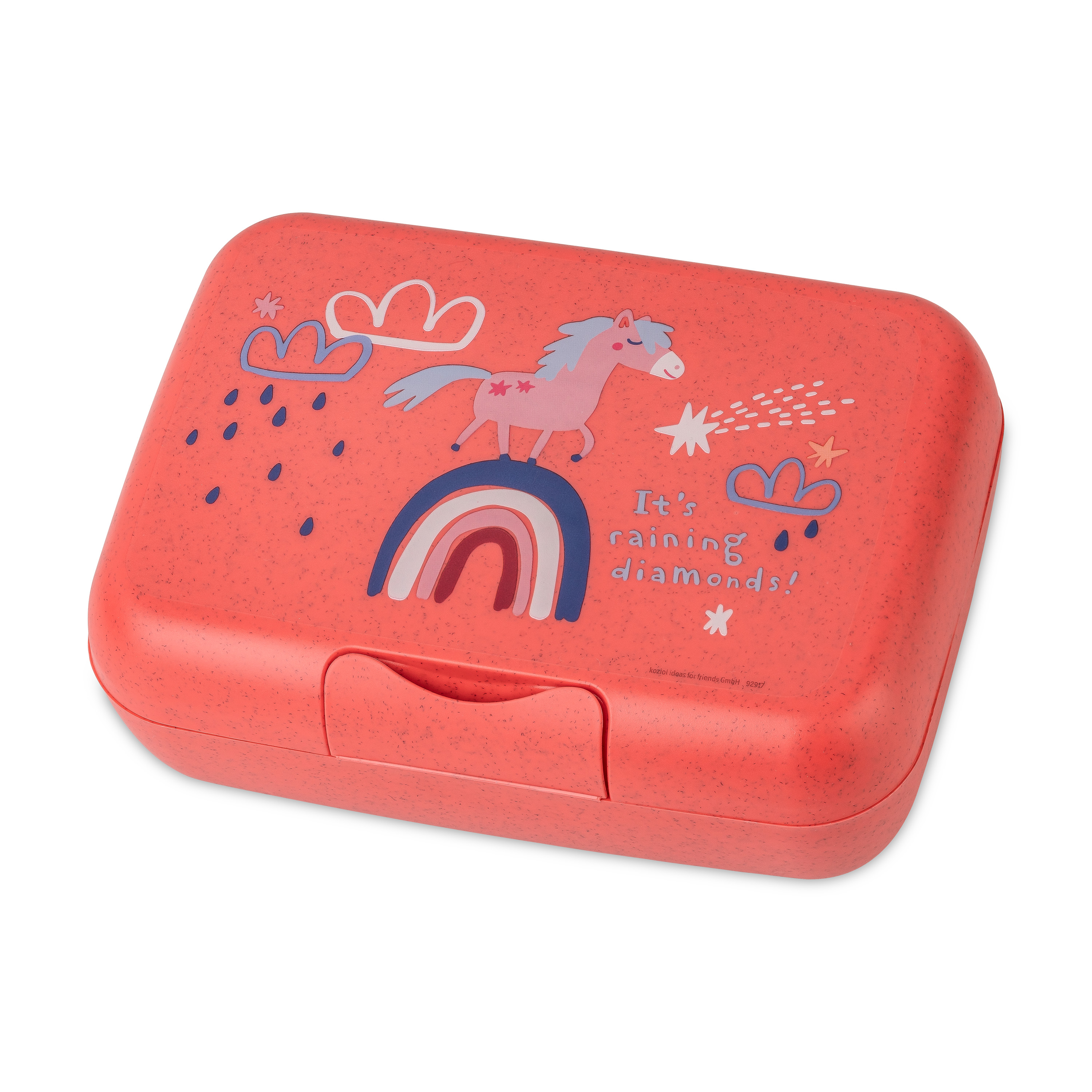 Lunchbox mit Trennschale, organic red dreams - mit Clipverschluss, 100% CO2-neutral