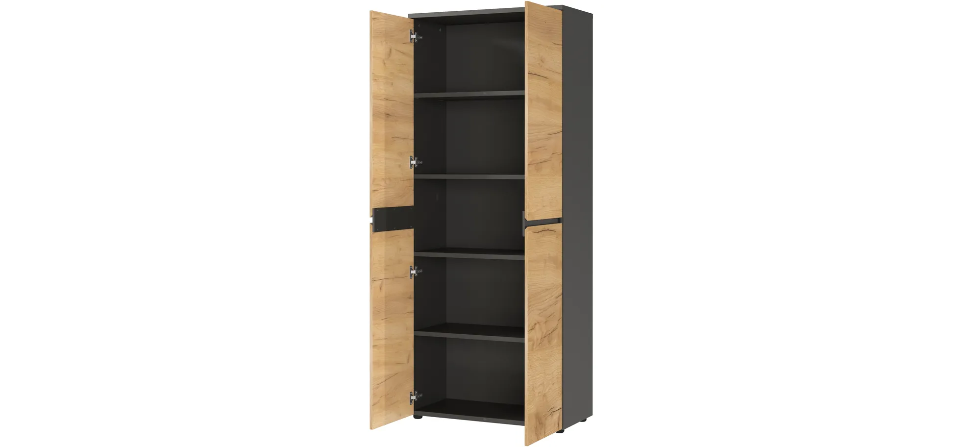 Aktenschrank GRIFFIN - B ca. 80 cm, Graphit, Eiche Nachbildung Aktenschrank GRIFFIN - B ca. 80 cm, Graphit, Eiche Nachbildung