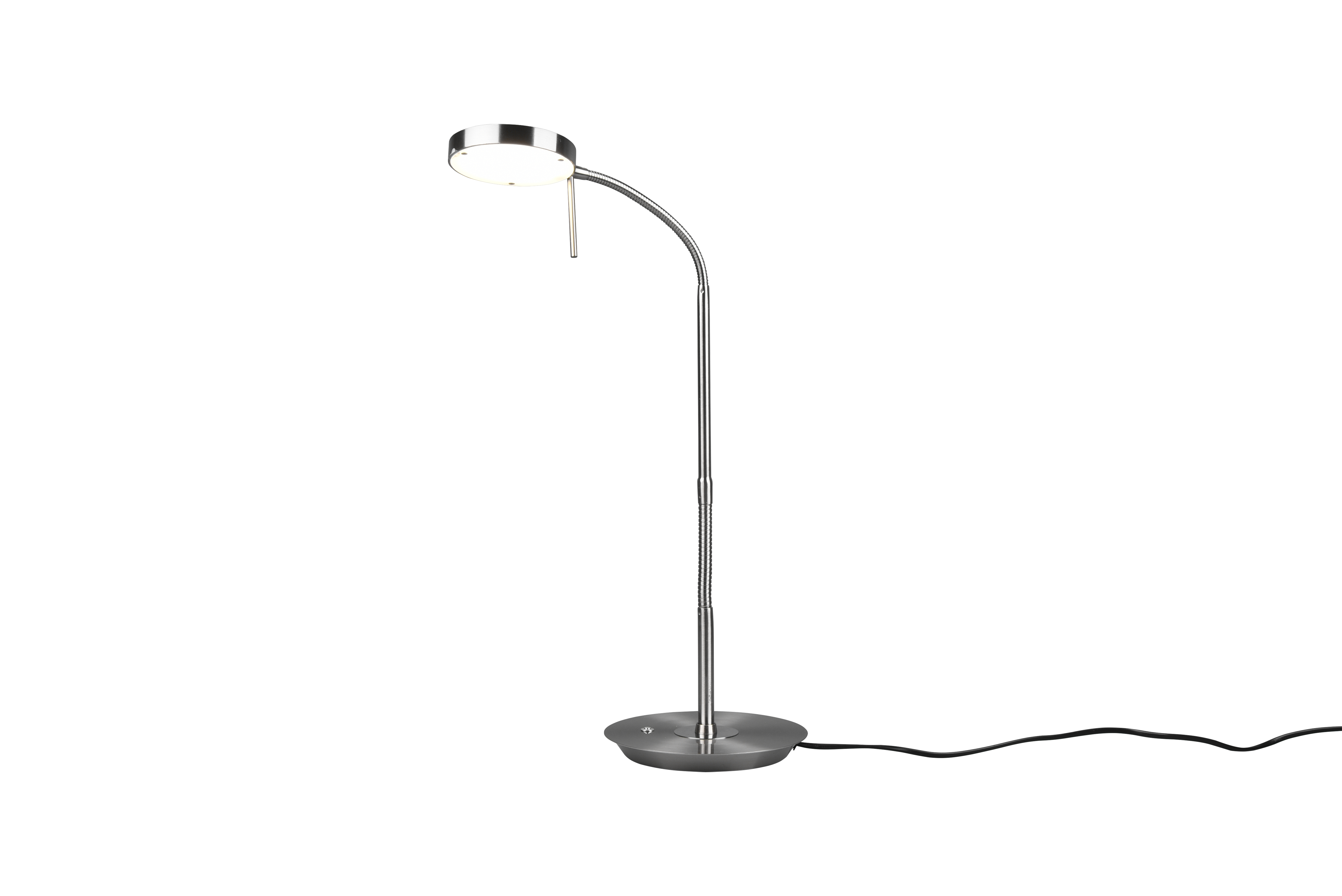 Tischleuchte Monza - 1flg., Metall/Nickel matt,19x57x46cm