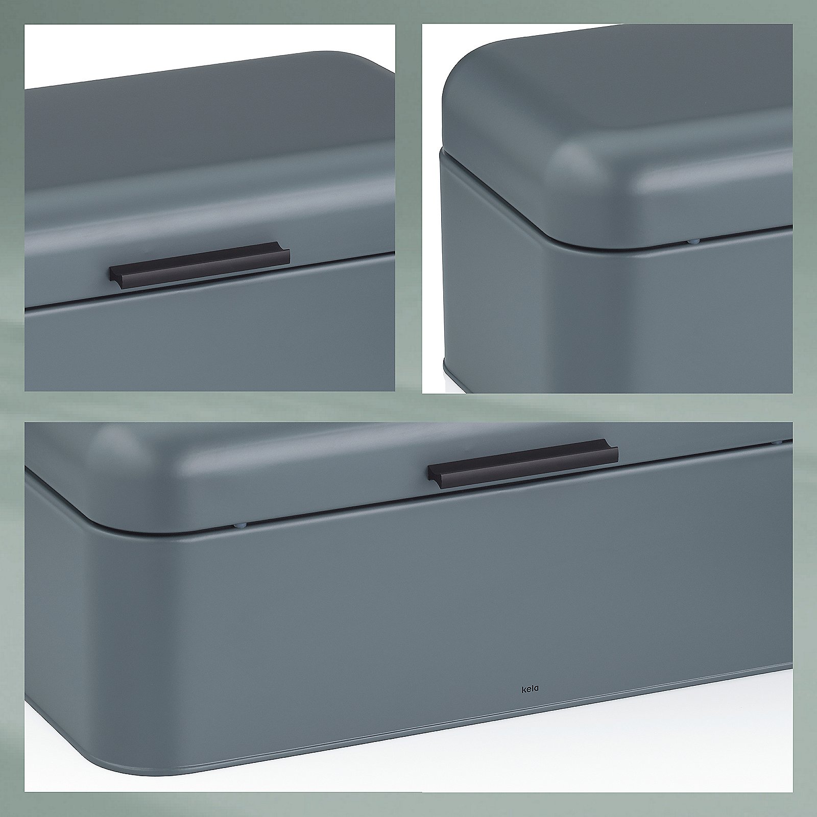 Brotkasten Frisca - 42,5x22,5x17,5cm, dunkelgrau matt