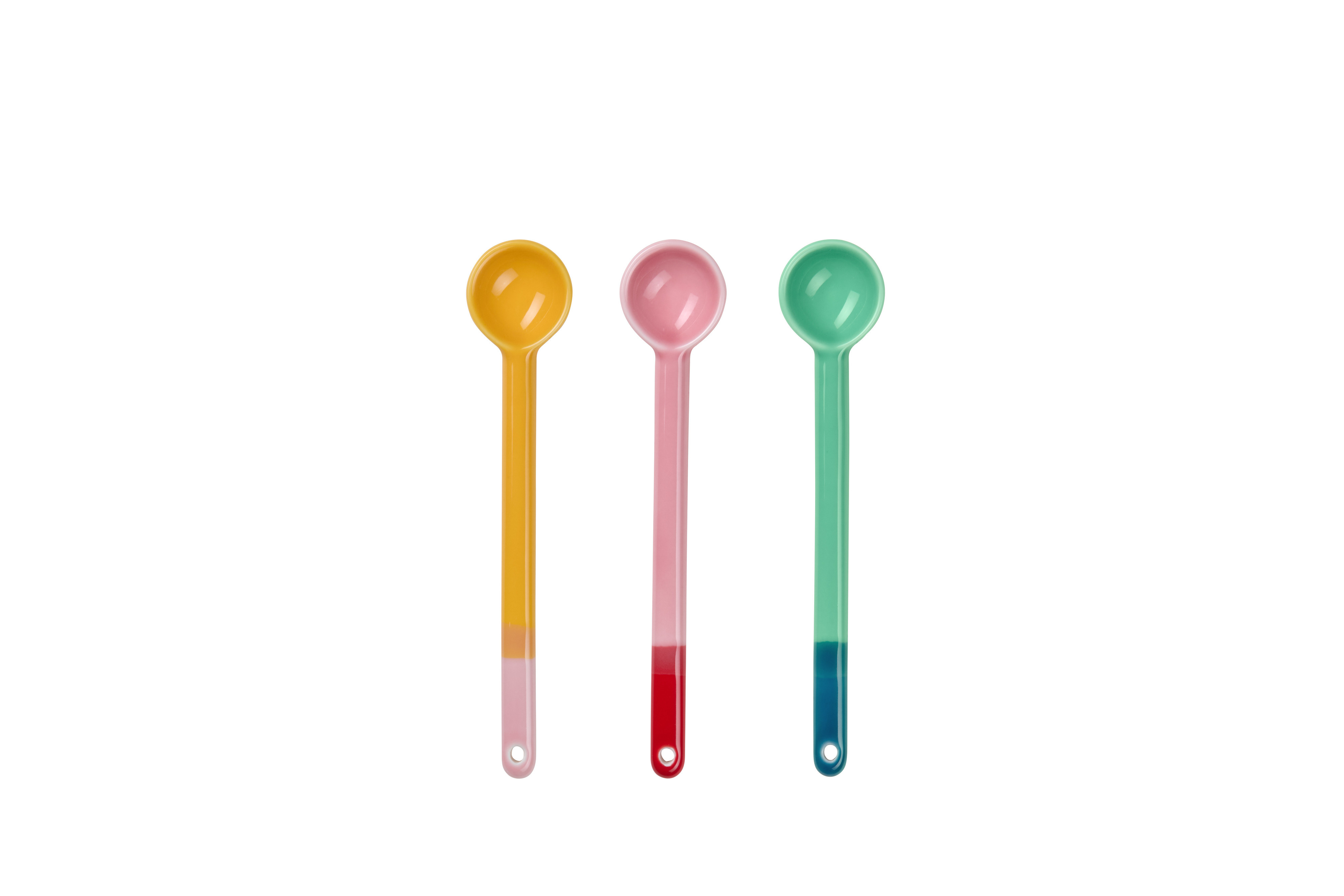 3er Set Löffel joy,  smoothie colors - Länge 15 cm