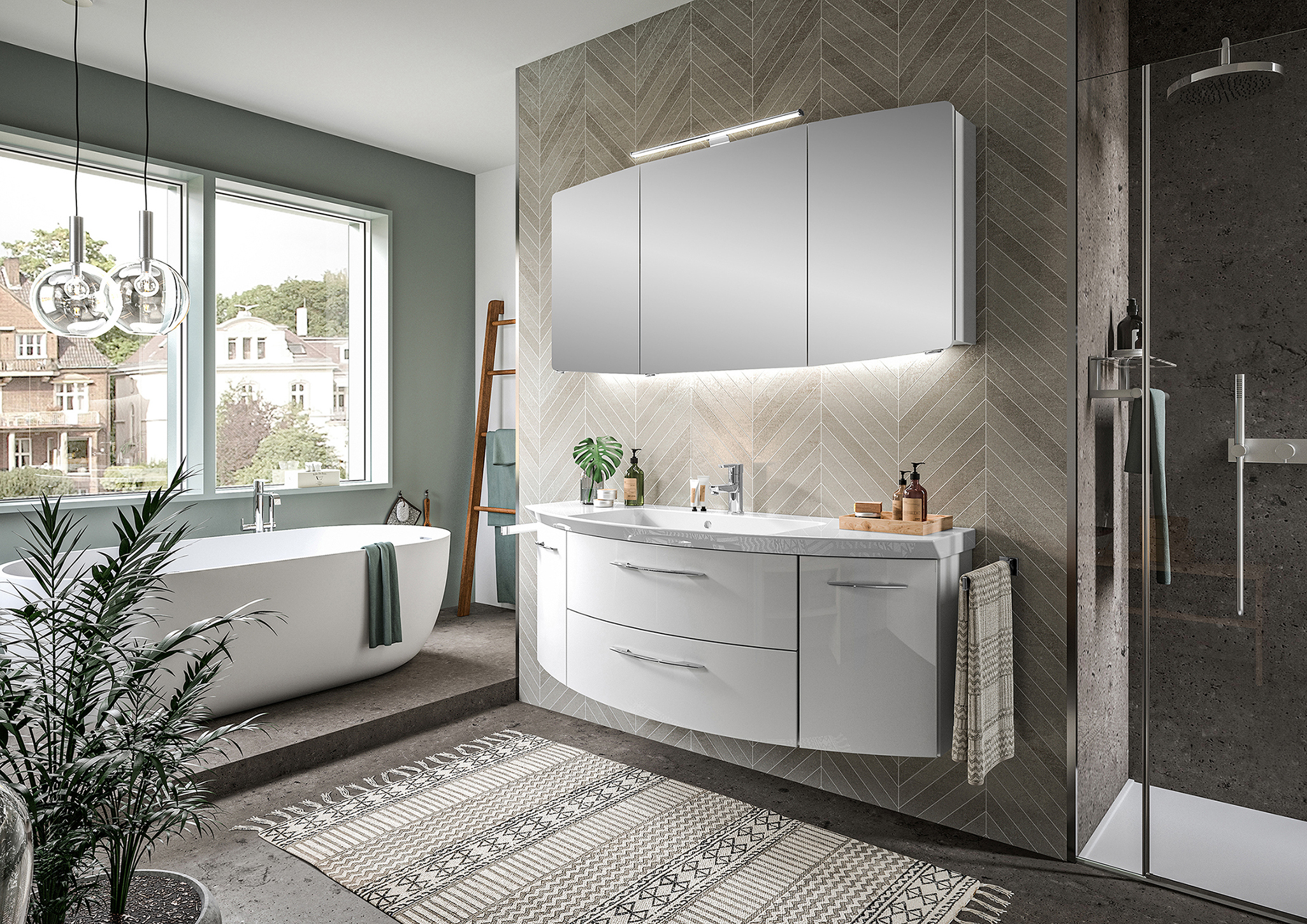 Badkombi, weiß - Cassca