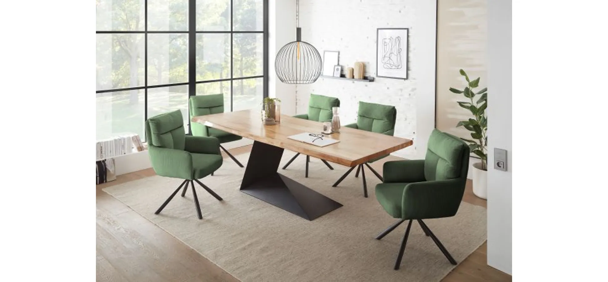 Armlehnstuhl, grün - MyStyle 4021