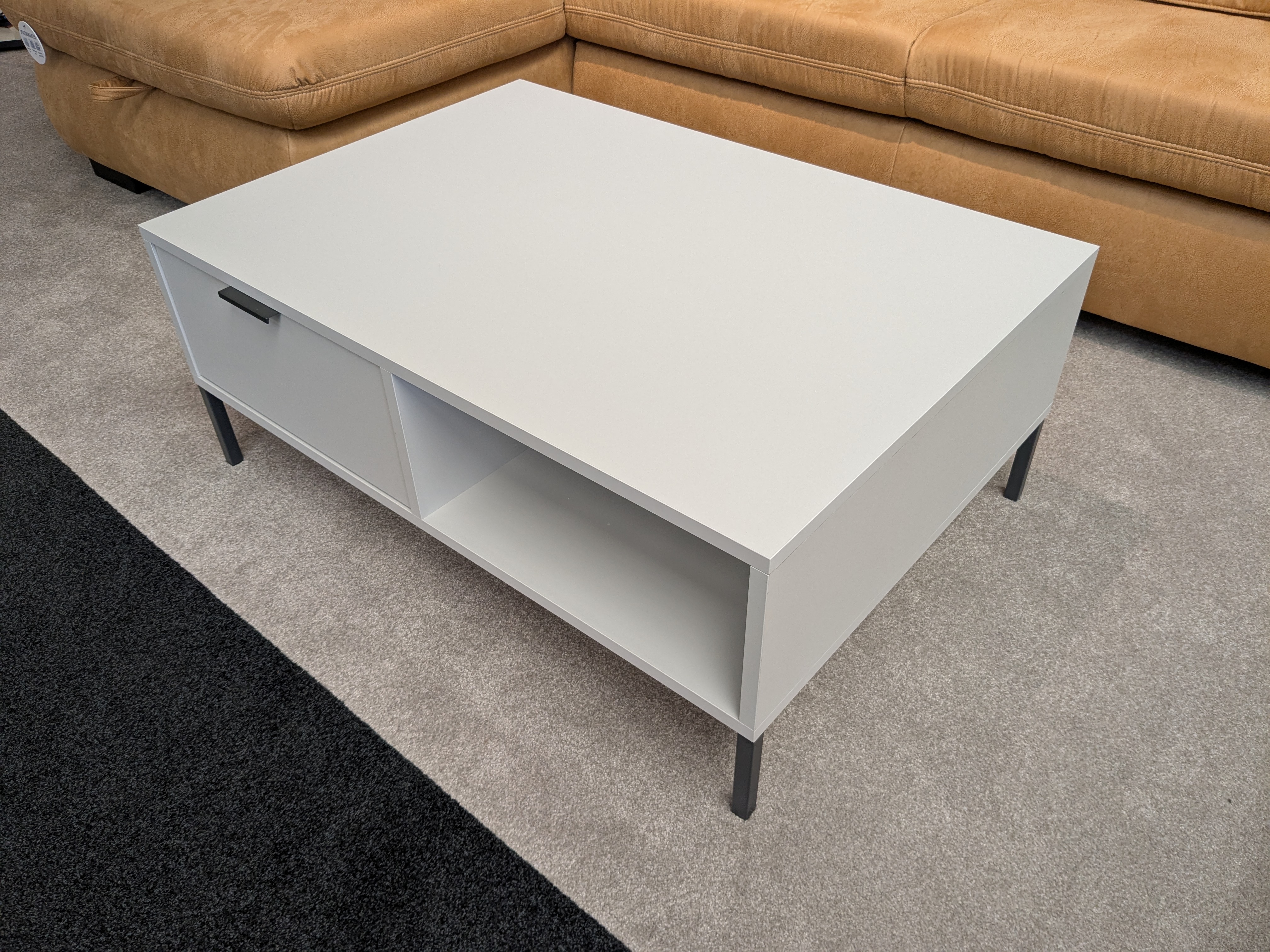 Couchtisch, Kreidegrau matt lack - Milana
