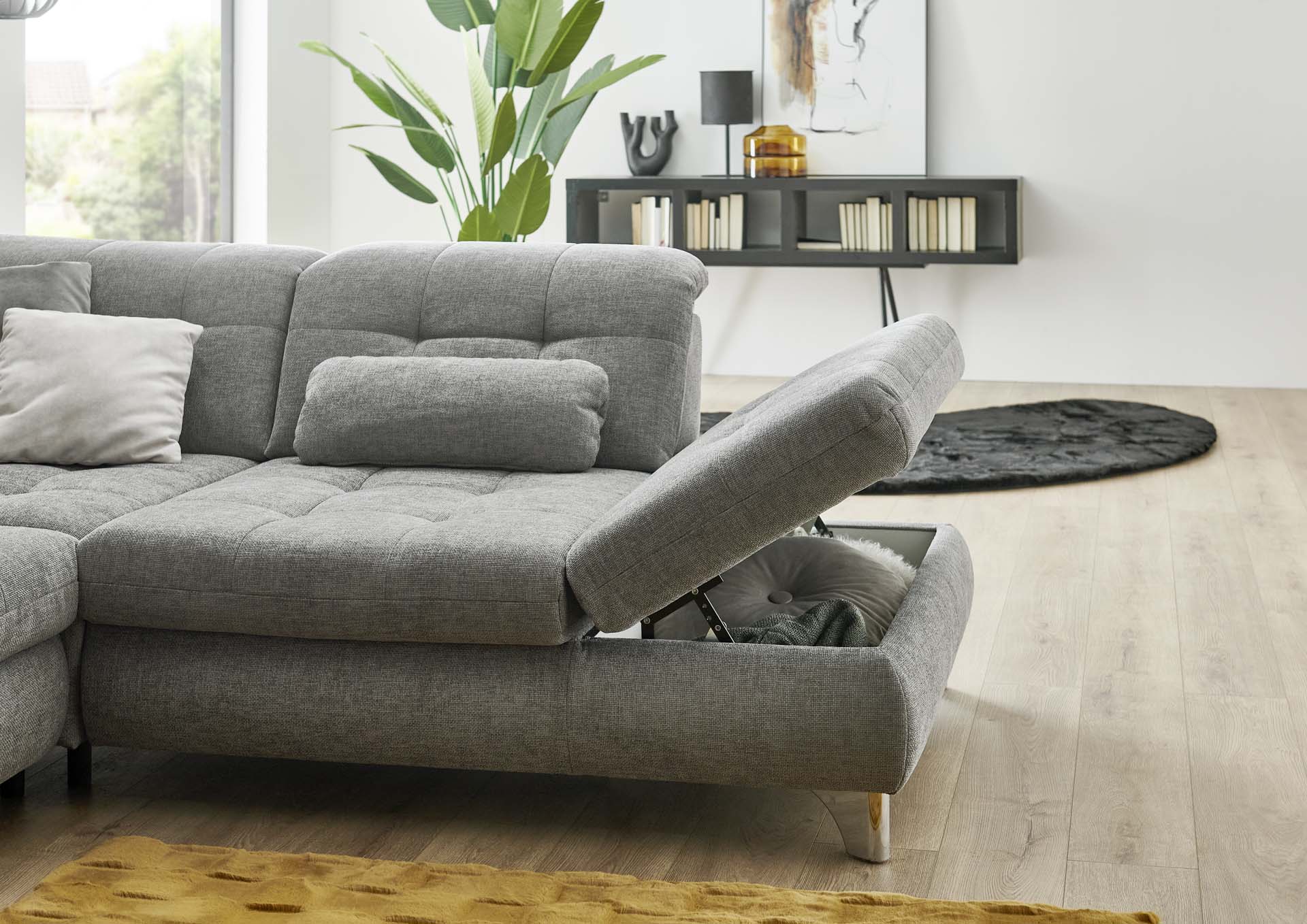 Ecksofa, grau - KS 110922