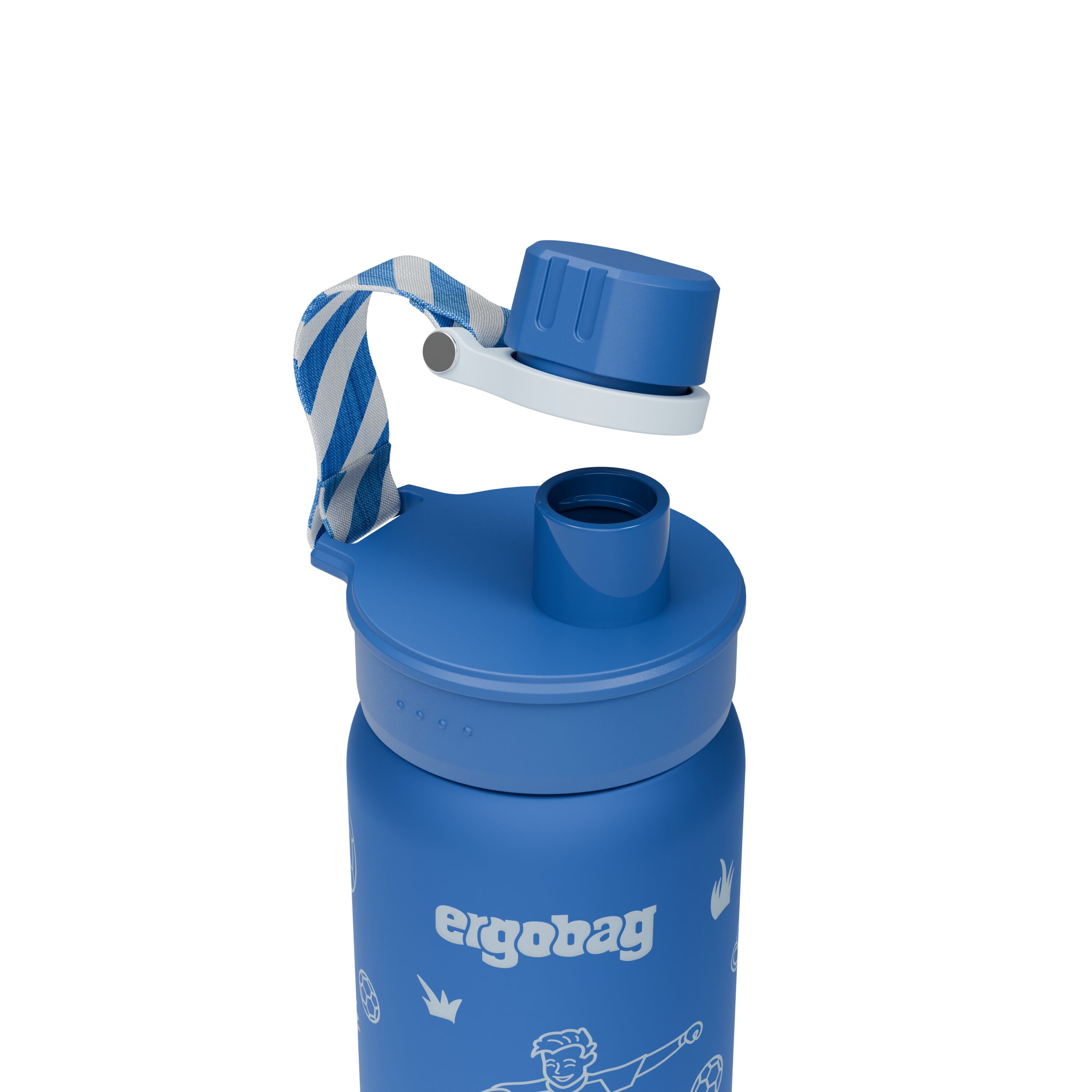 ergobag Edelstahl Trinkflasche Fußball - ca. 500 ml