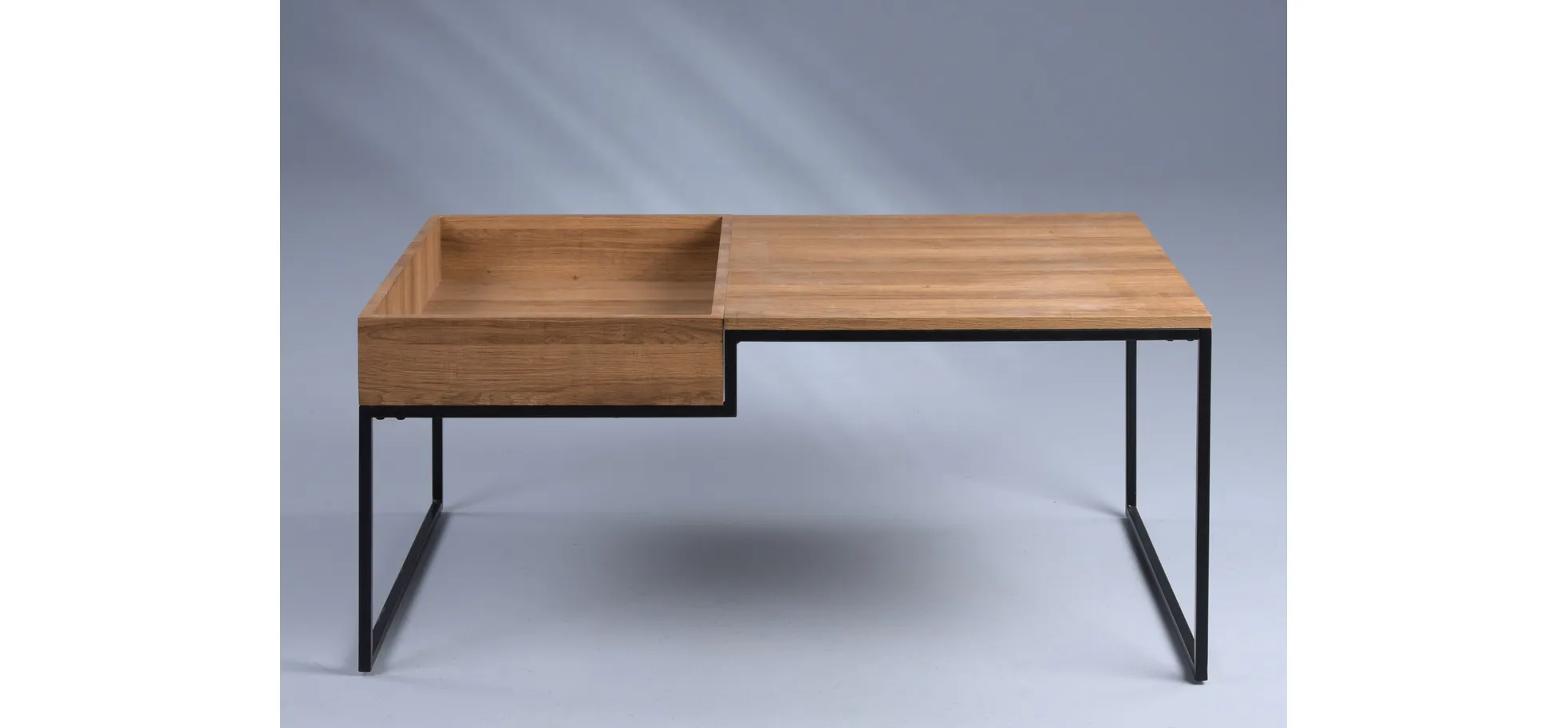Couchtisch, MDF Dekor Eiche, 101cm breit - Marcy