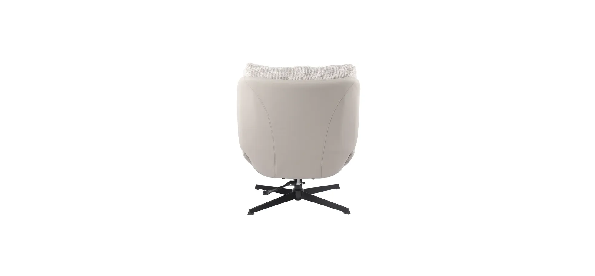 Relaxsessel mit Hocker, sand - Dorisa