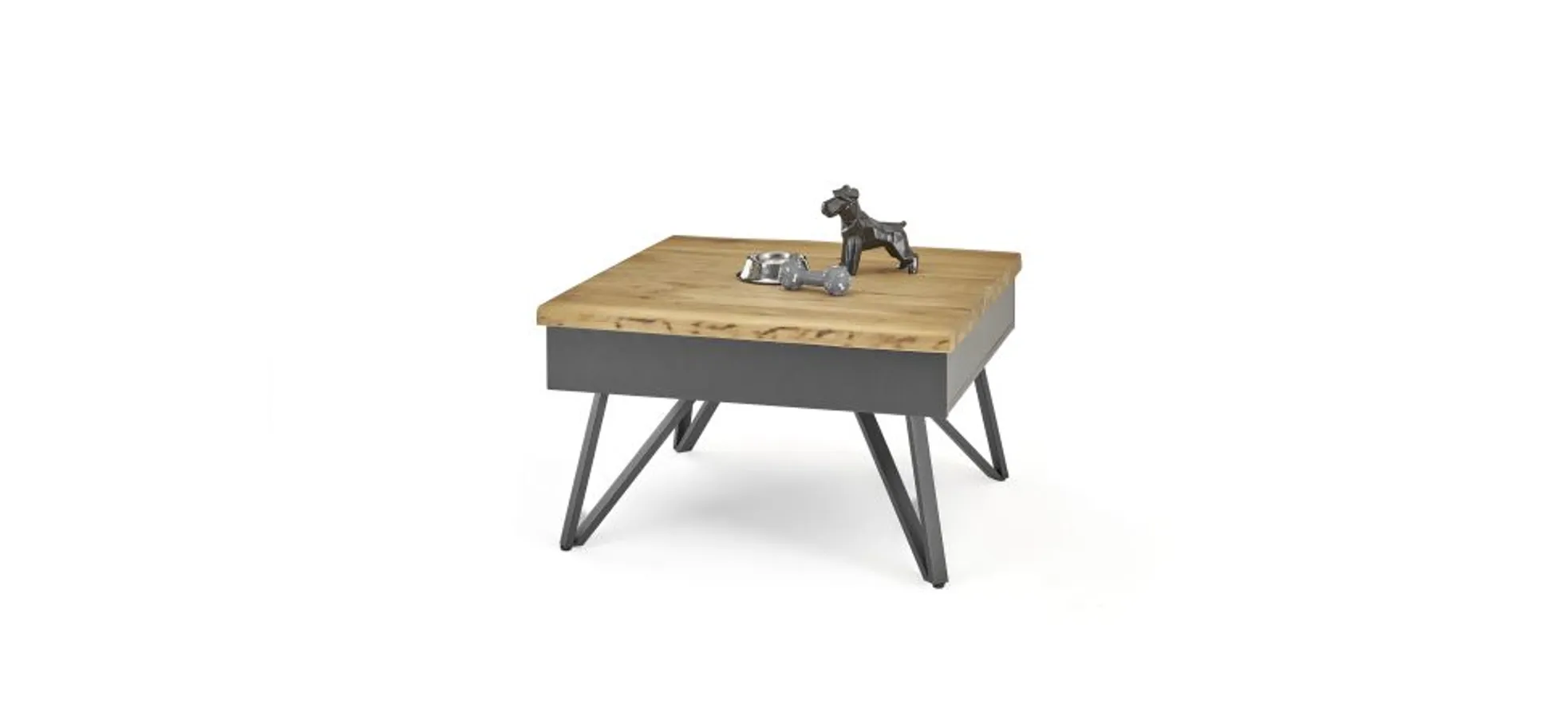 Couchtisch, Wildeiche, BHT 75x45x75 cm - Meira/Madline