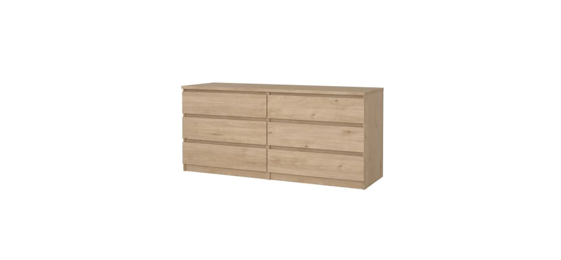 Kommode - B ca. 154 cm, Jackson Hickory Nachbildung