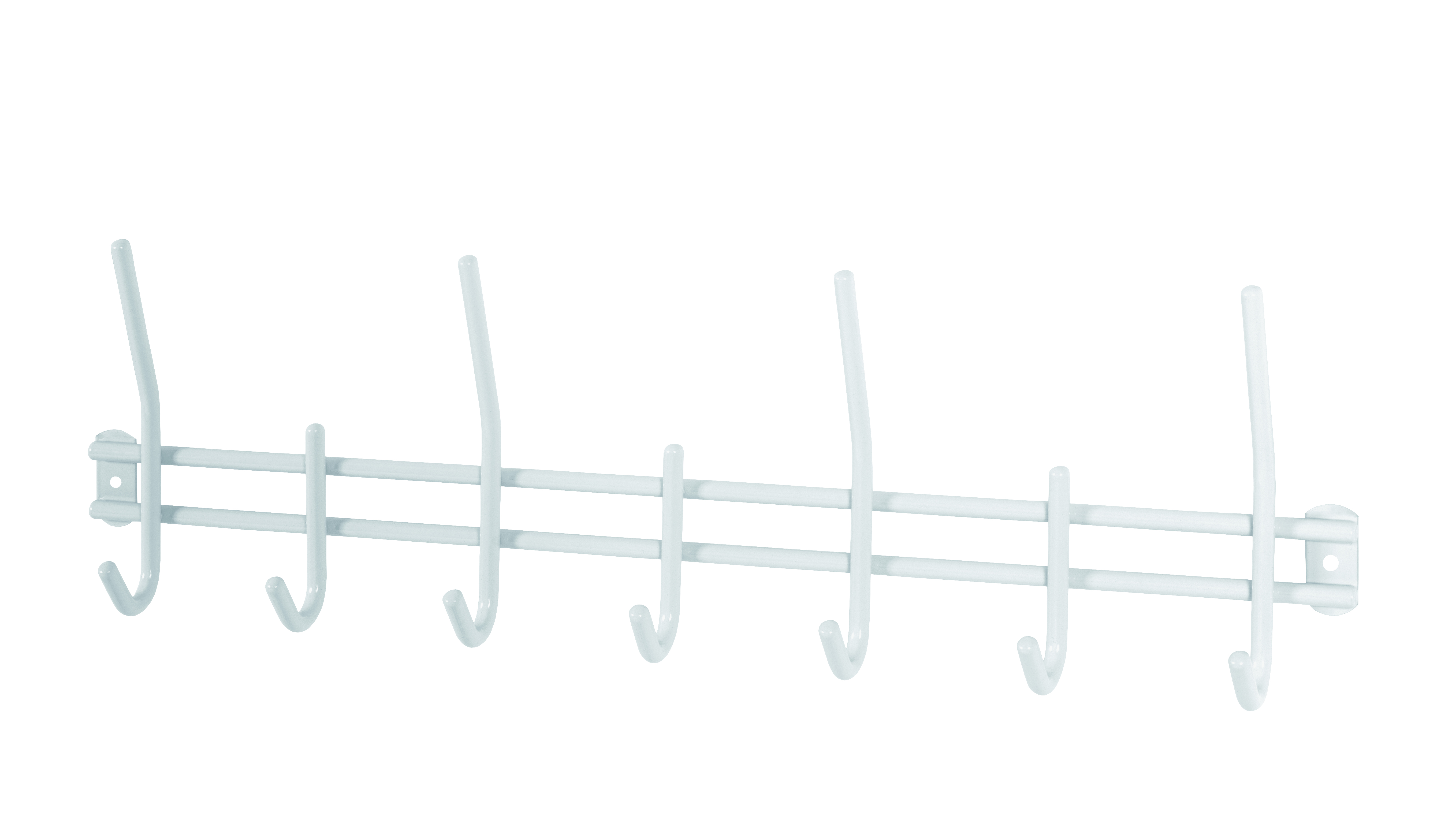 Haken-Garderobenleiste, Metall mit 7 Haken - HILDENBACH