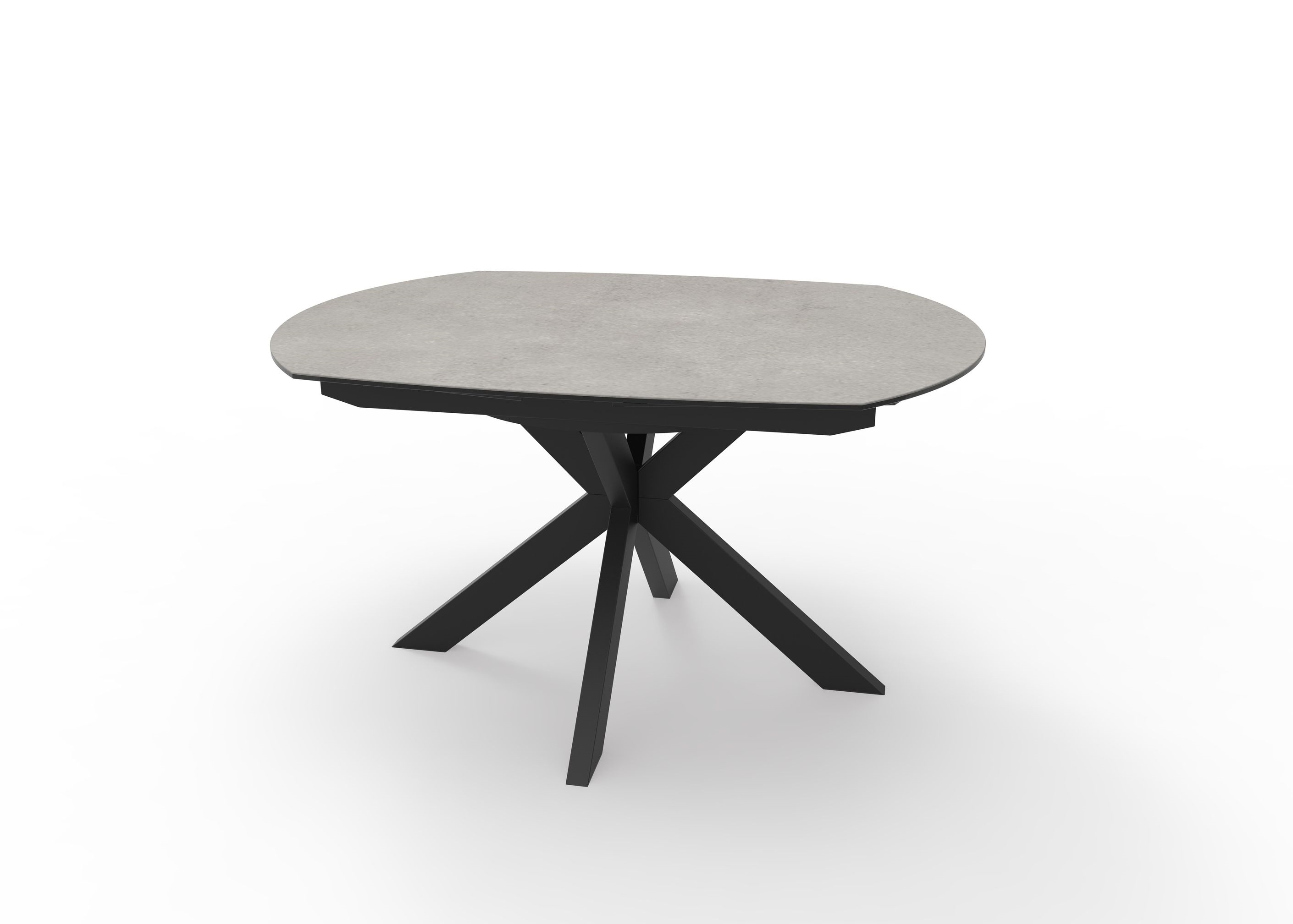 Esstisch, ausziehbar, Glaskeramik grau - Meggie