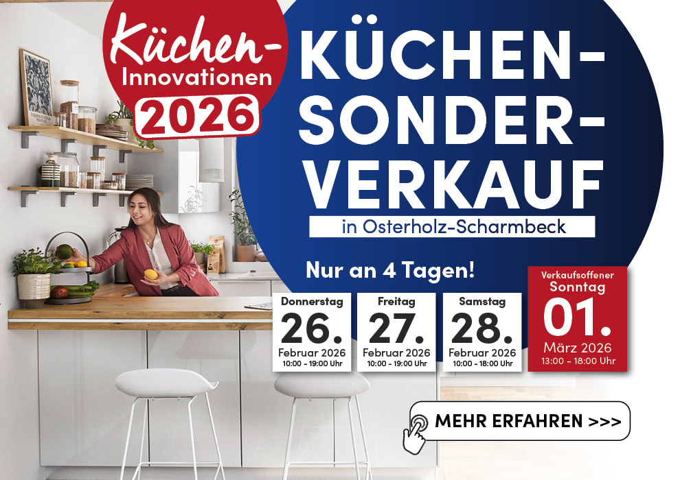 Küchen-Sonderverkauf in Osterholz-Scharmbeck • 26.02. bis 01.03.2026