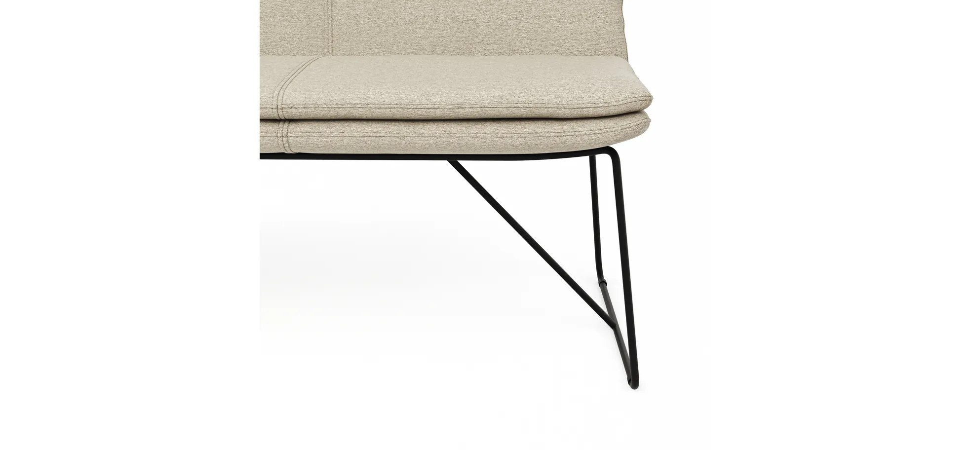 Polsterbank Macano - B ca. 180 cm, Stoff, Beige