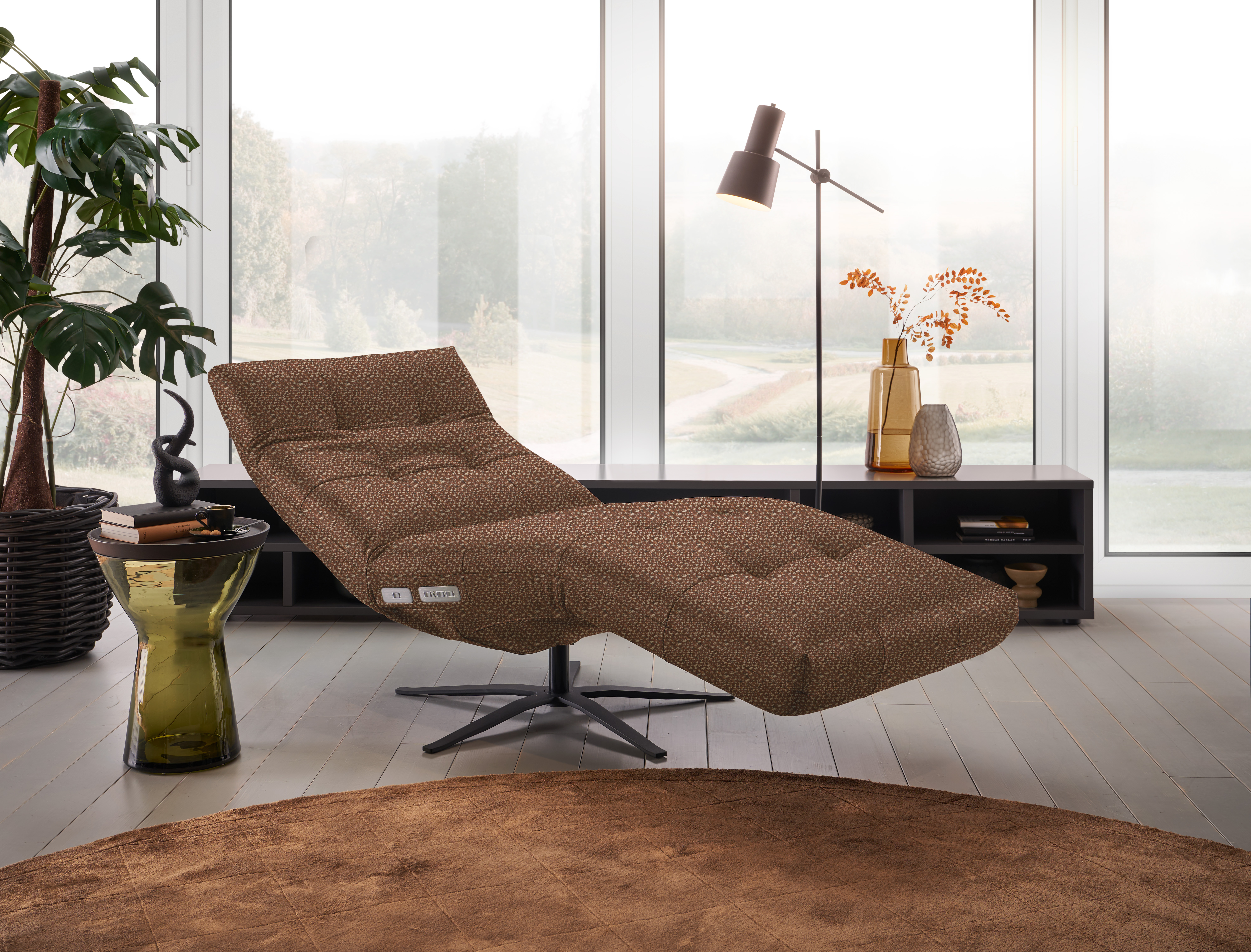 Einzelliege, Stoff rusty - MyStyle 2204
