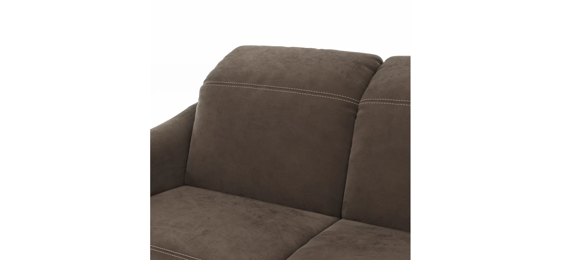 Sofa Canterbury - 2,5-Sitzer, Stoff, Dunkelbraun