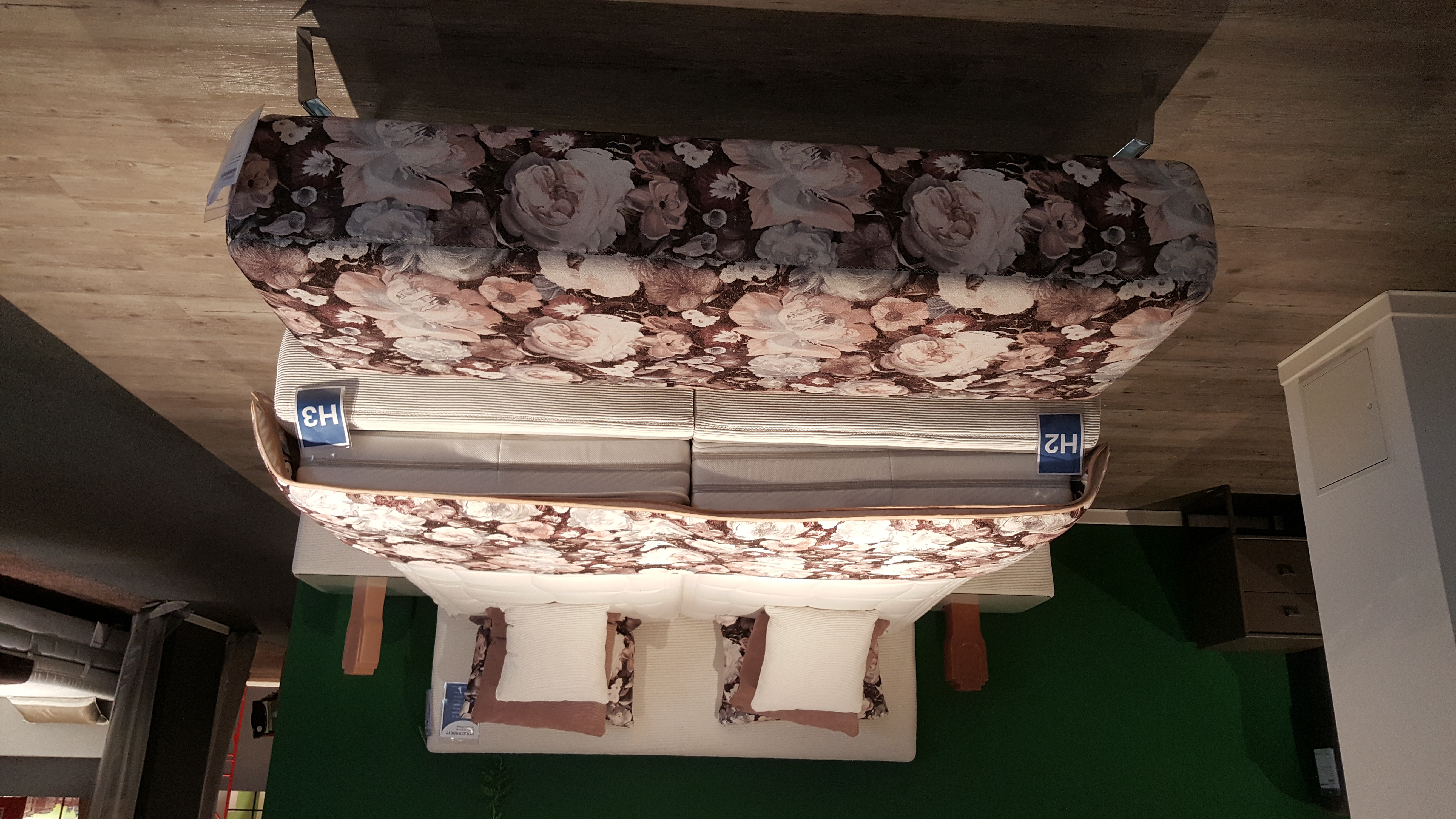 Polsterbett, Feincord natur, LF 180x200 cm - EM Samana X