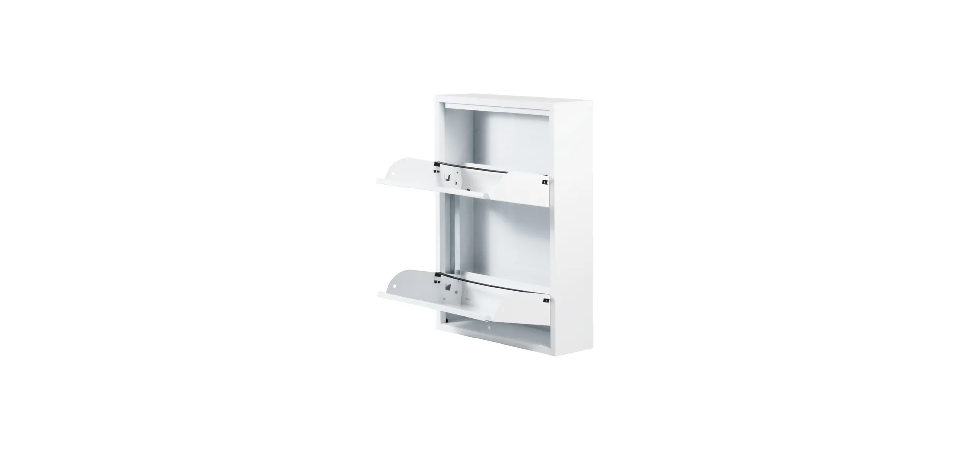Schuhschrank - B ca. 50 cm, Weiß